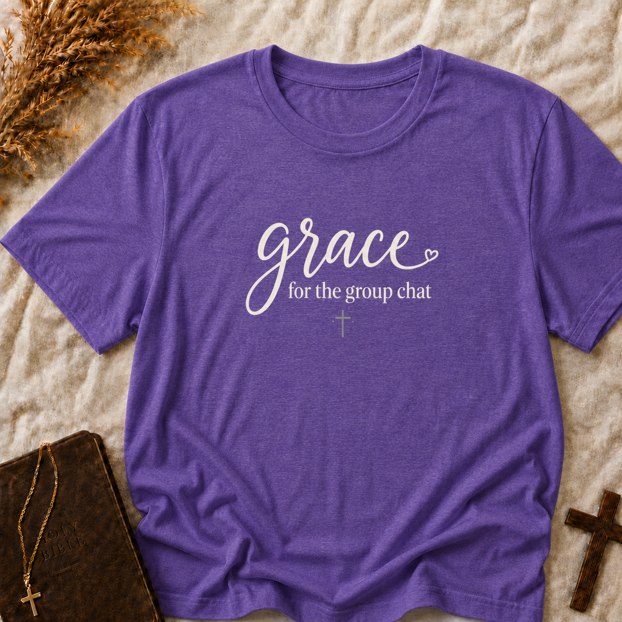 Grace for the Group Chat T-Shirt — Christian Faith Graphic Tee