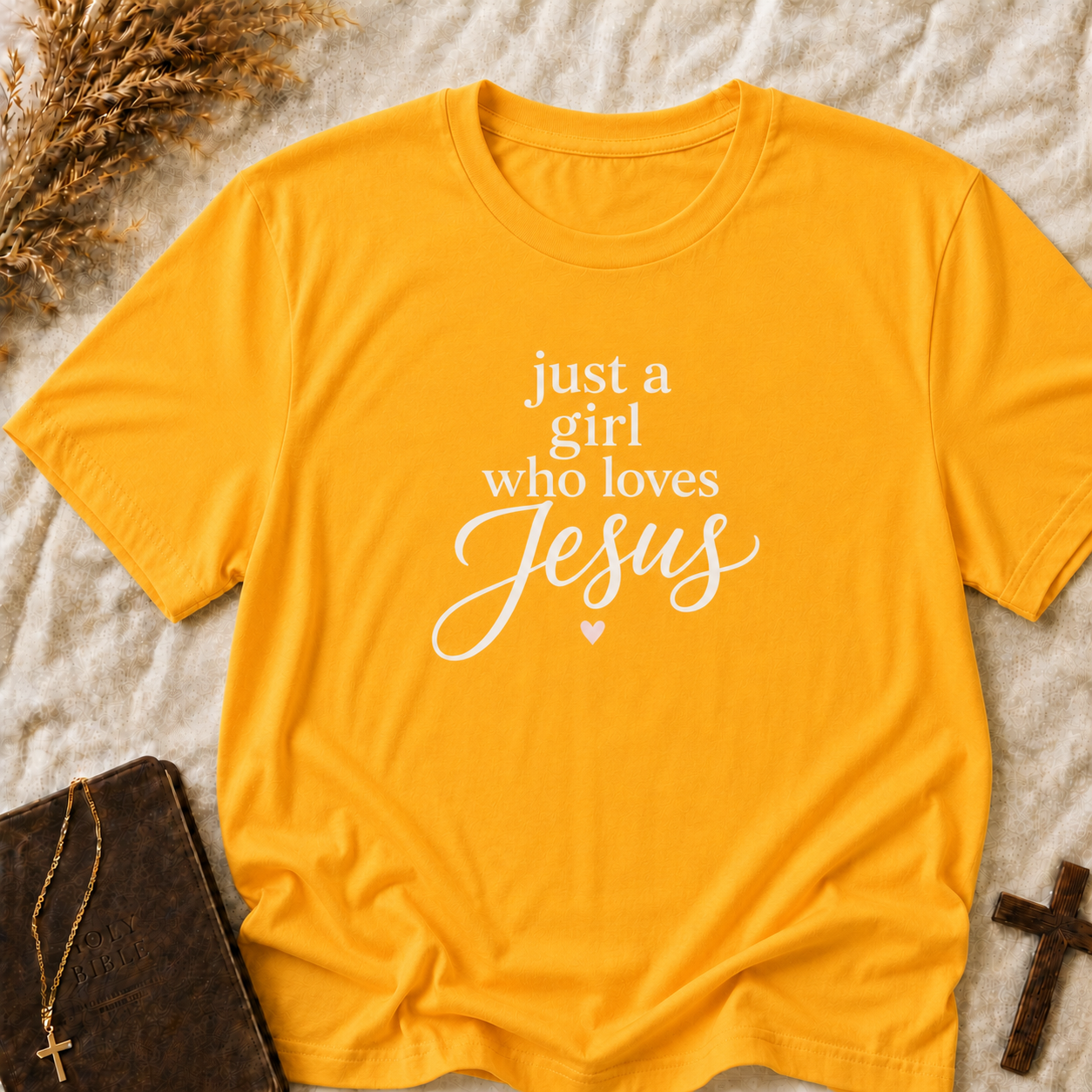 Jesus T-Shirt - "Just a Girl Who Loves Jesus" Christian Tee