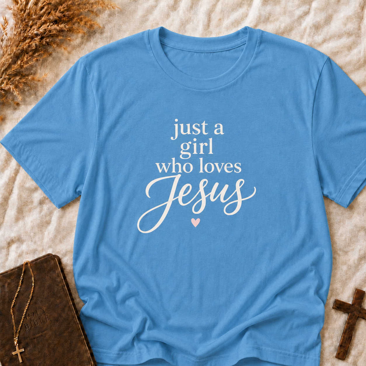 Jesus T-Shirt - "Just a Girl Who Loves Jesus" Christian Tee