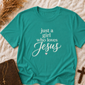 Jesus T-Shirt - "Just a Girl Who Loves Jesus" Christian Tee