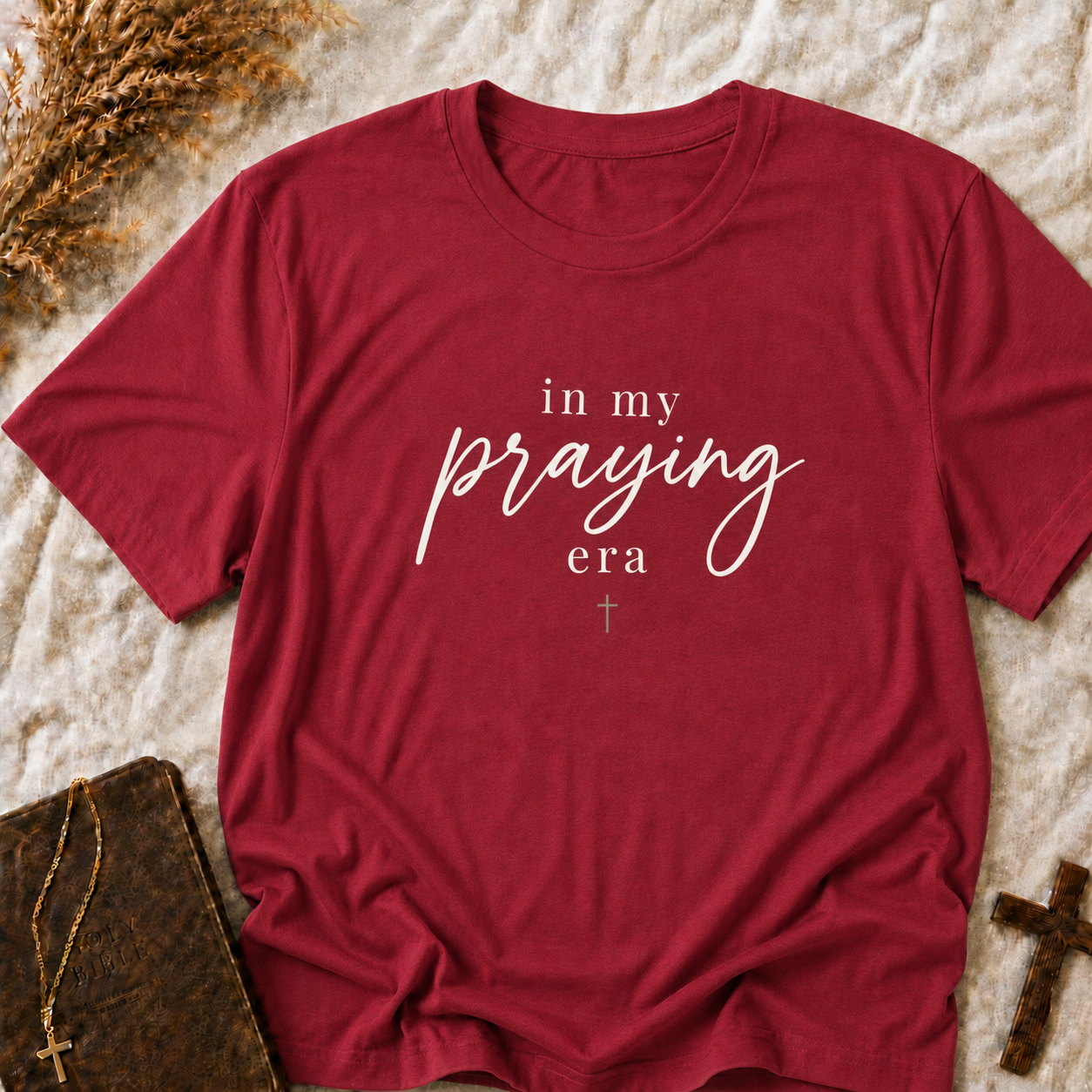 Praying Era T-Shirt — "in my praying era" Inspirational Faith Tee