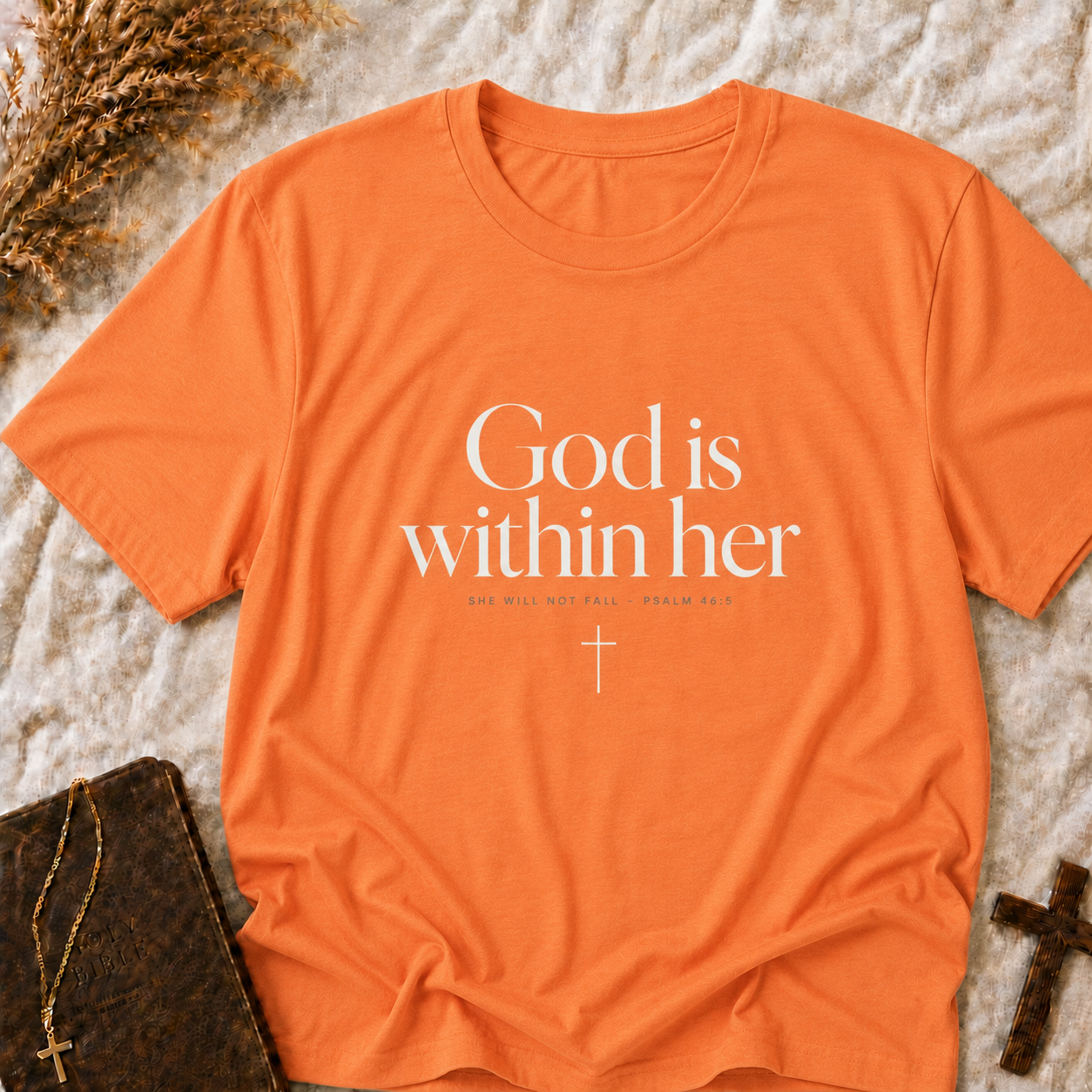 God Is Within Her Tee — Inspirational Christian Shirt