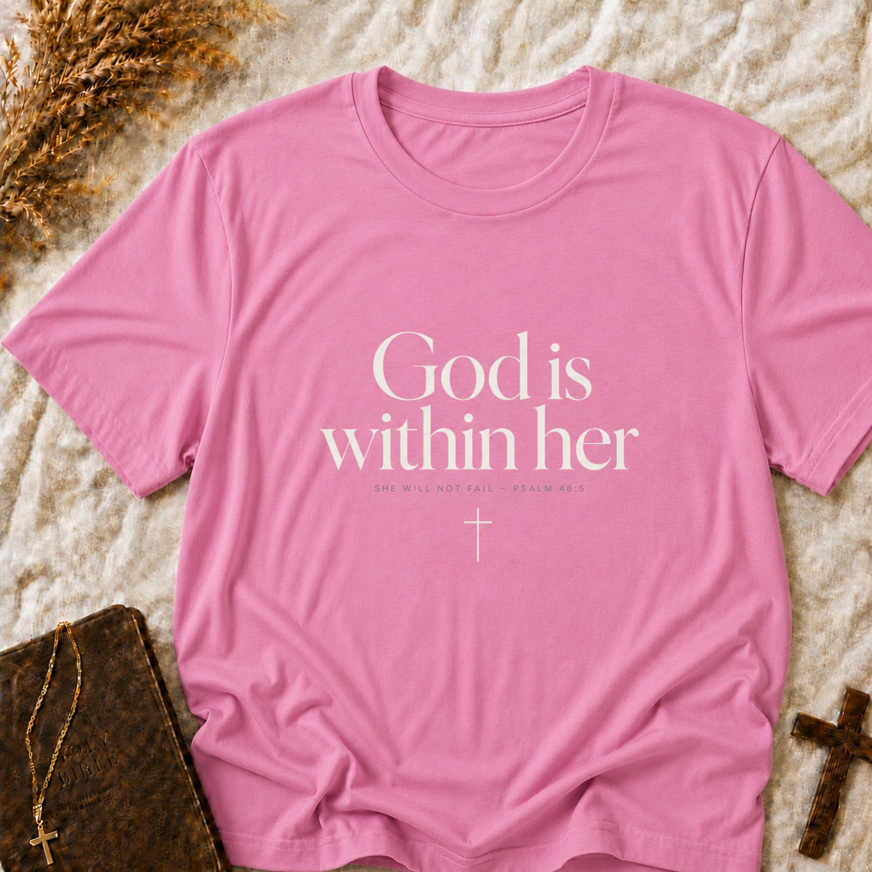 God Is Within Her Tee — Inspirational Christian Shirt