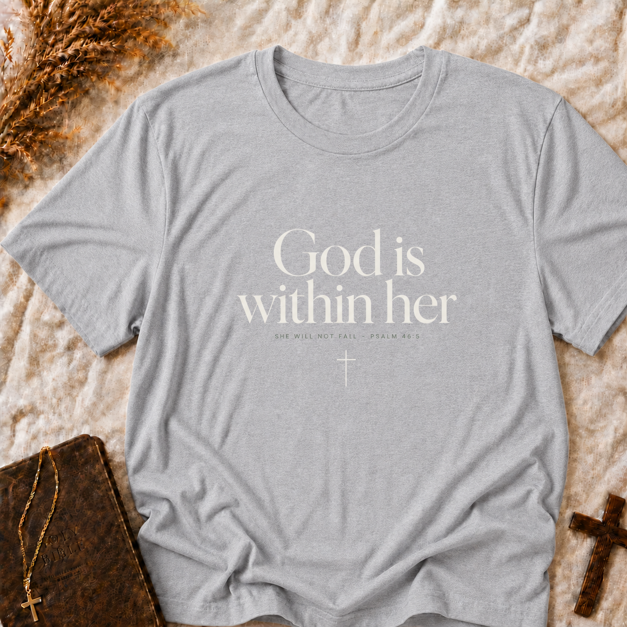 God Is Within Her Tee — Inspirational Christian Shirt