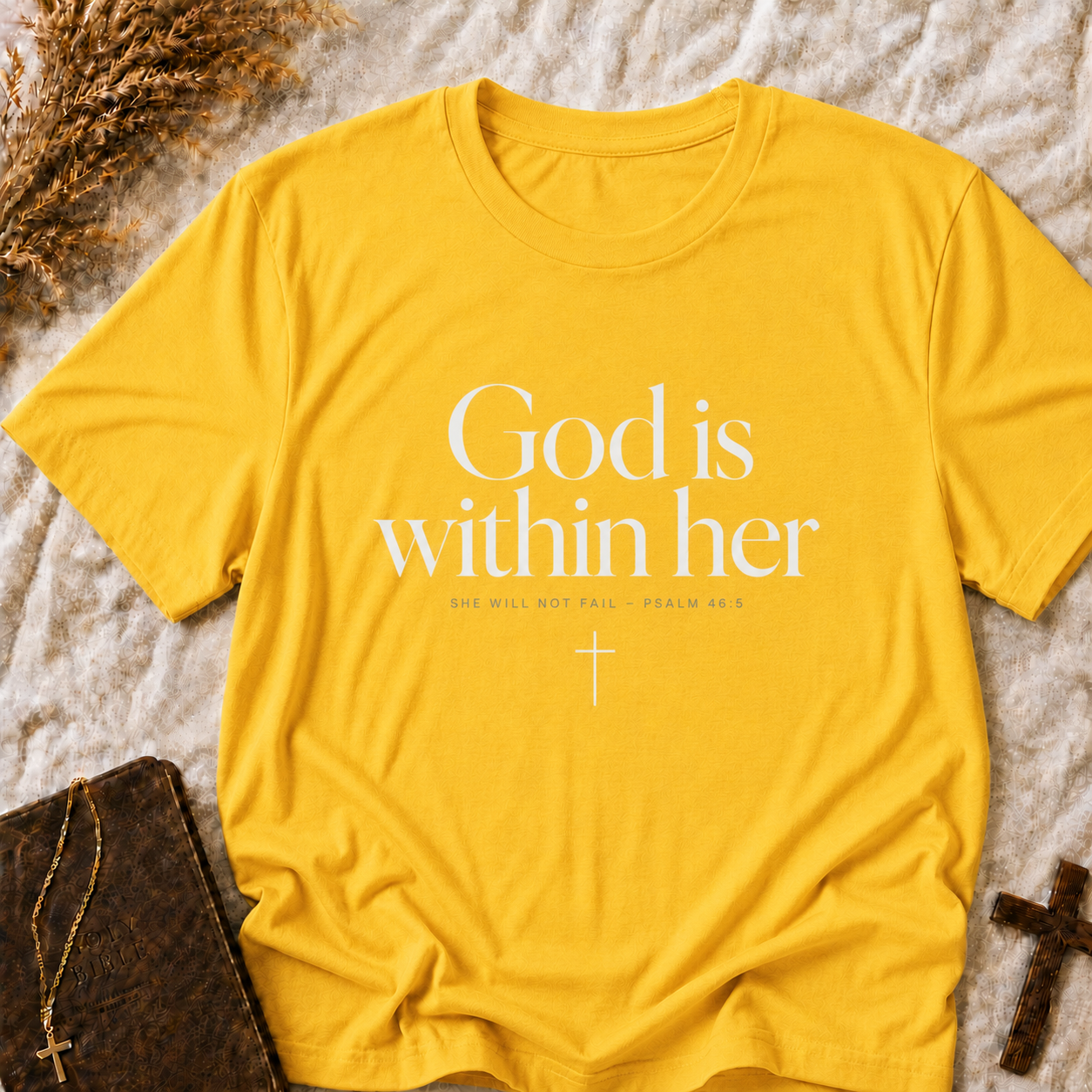 God Is Within Her Tee — Inspirational Christian Shirt
