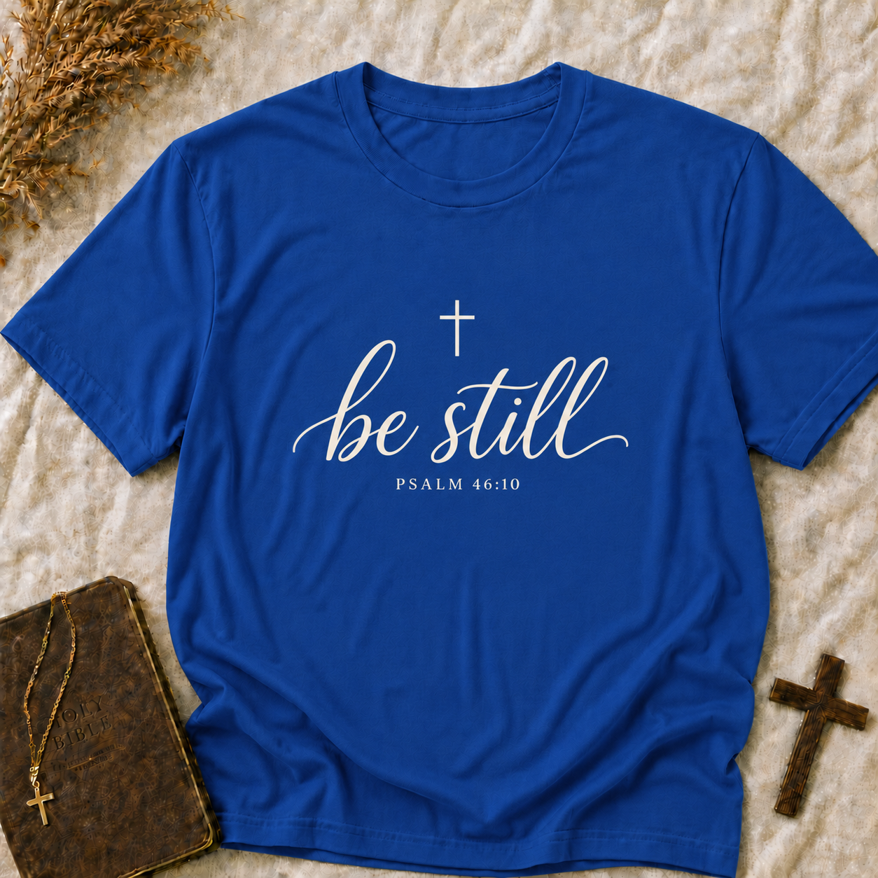Be Still T-Shirt — Psalm 46:10 Christian Faith Tee