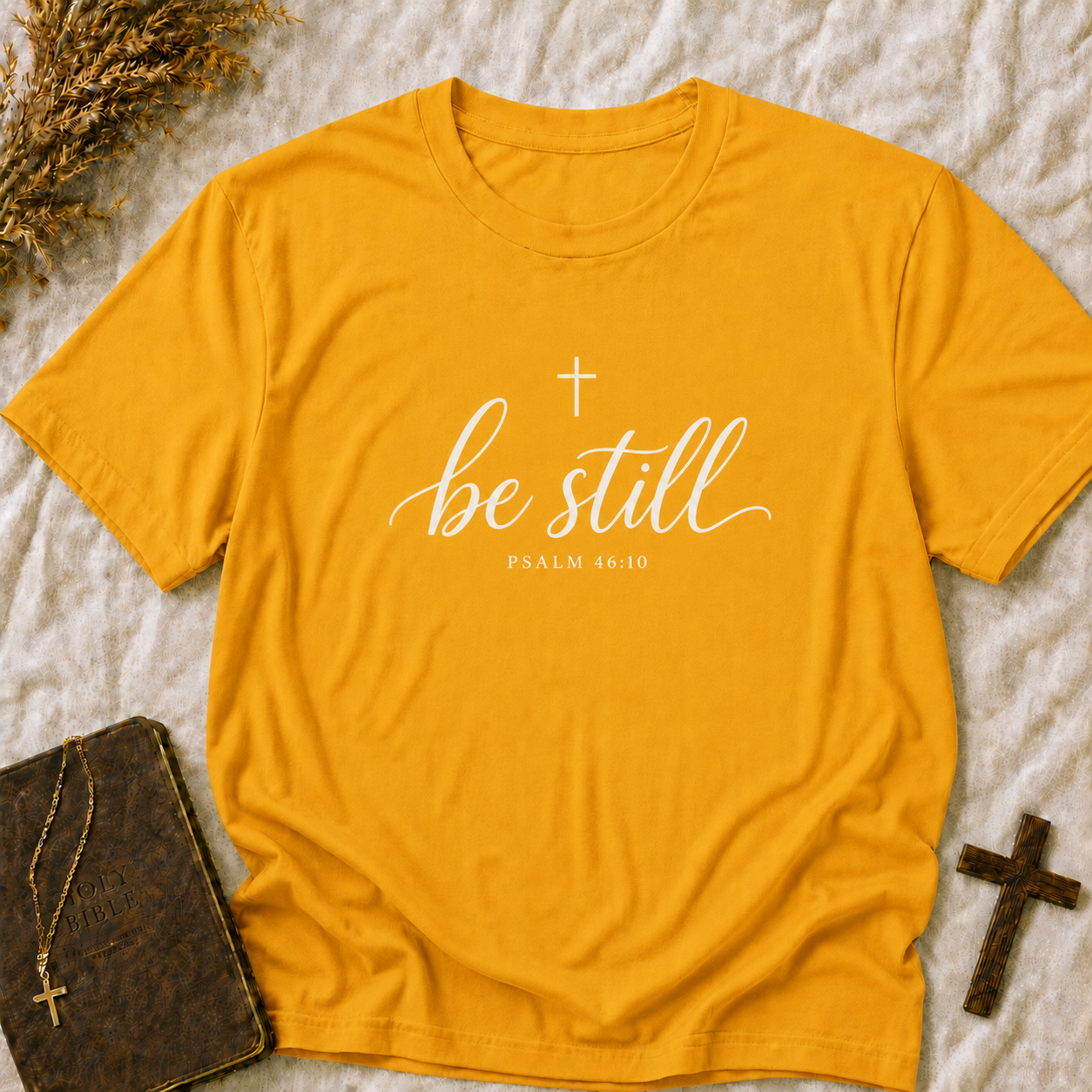 Be Still T-Shirt — Psalm 46:10 Christian Faith Tee