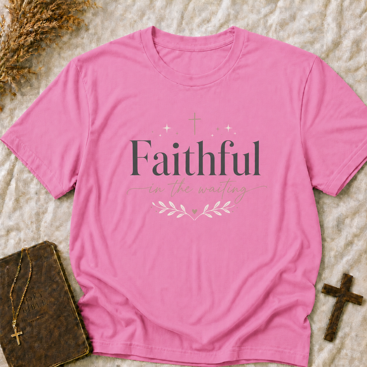Faithful in the Waiting T‑Shirt — Inspirational Christian Tee