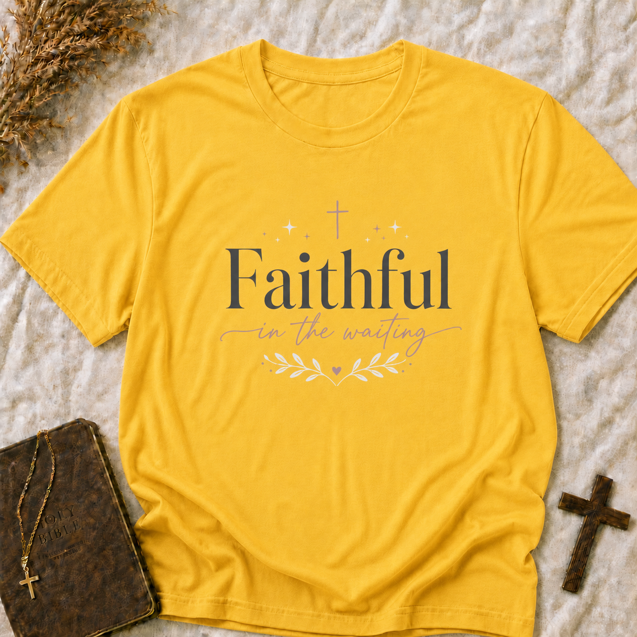 Faithful in the Waiting T‑Shirt — Inspirational Christian Tee