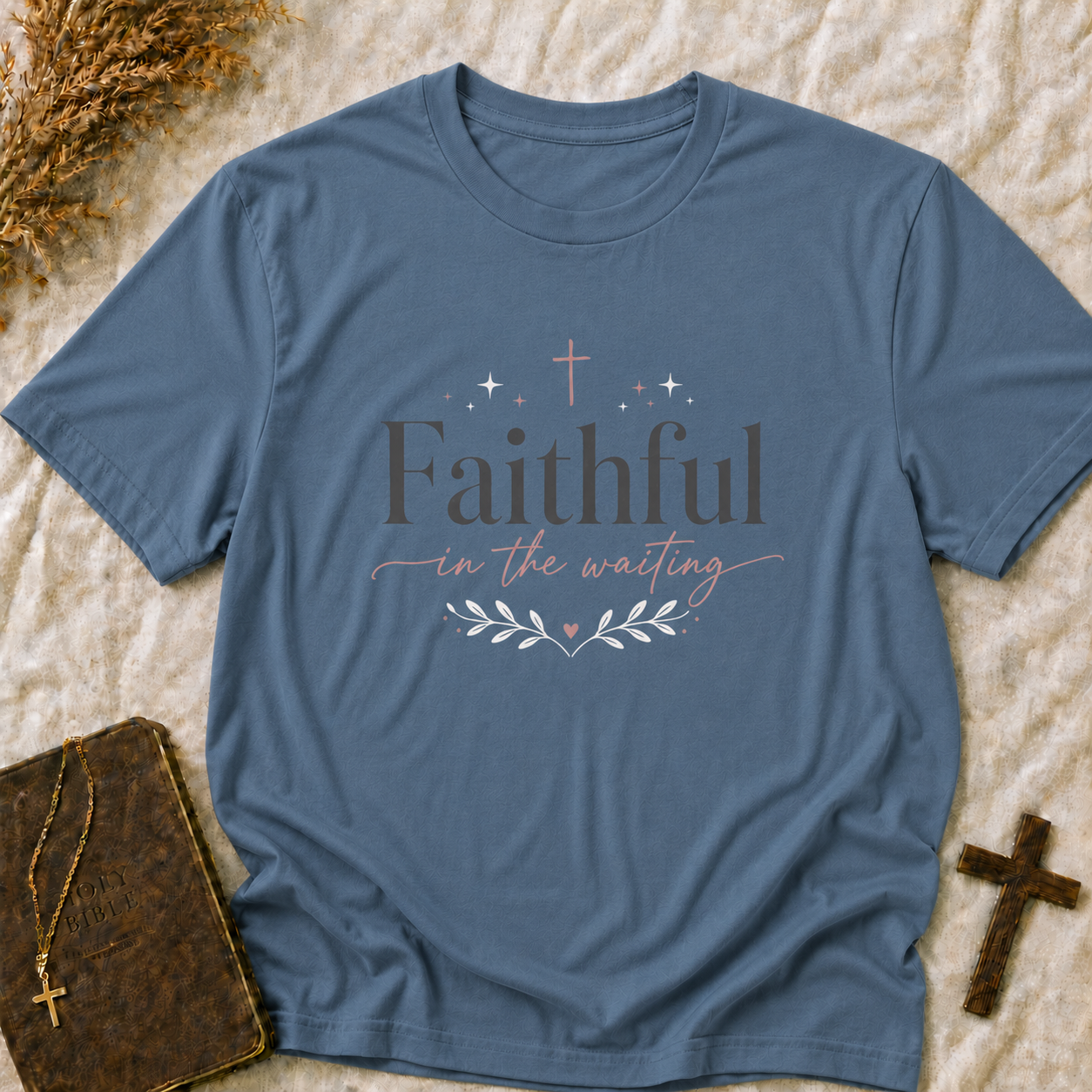 Faithful in the Waiting T‑Shirt — Inspirational Christian Tee