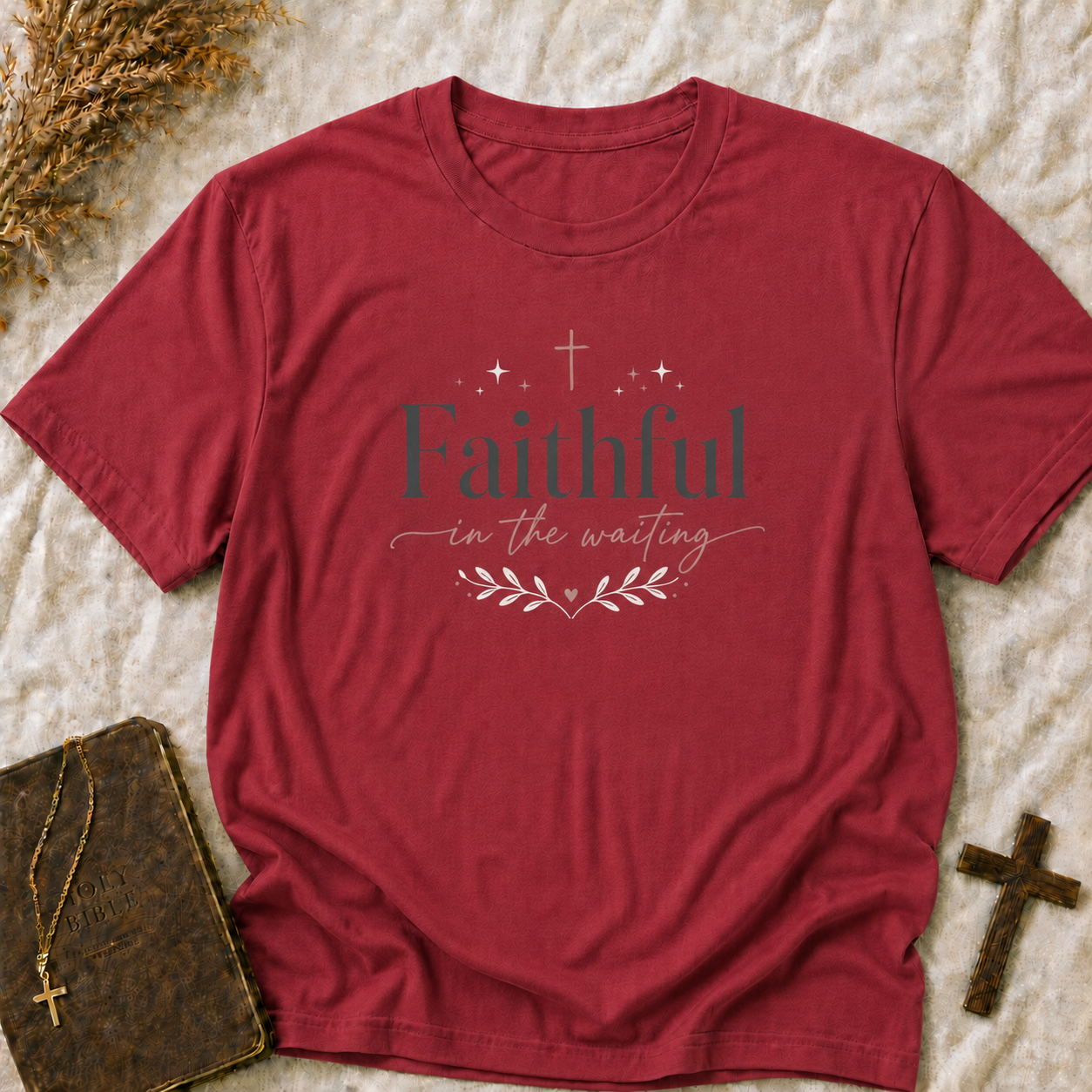 Faithful in the Waiting T‑Shirt — Inspirational Christian Tee