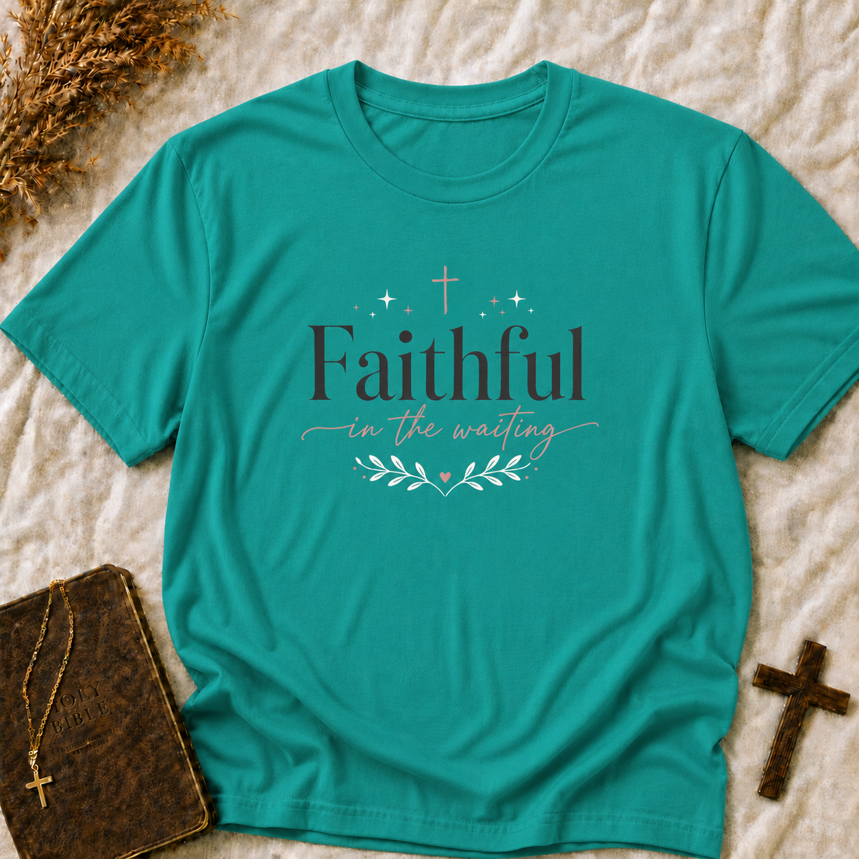Faithful in the Waiting T‑Shirt — Inspirational Christian Tee