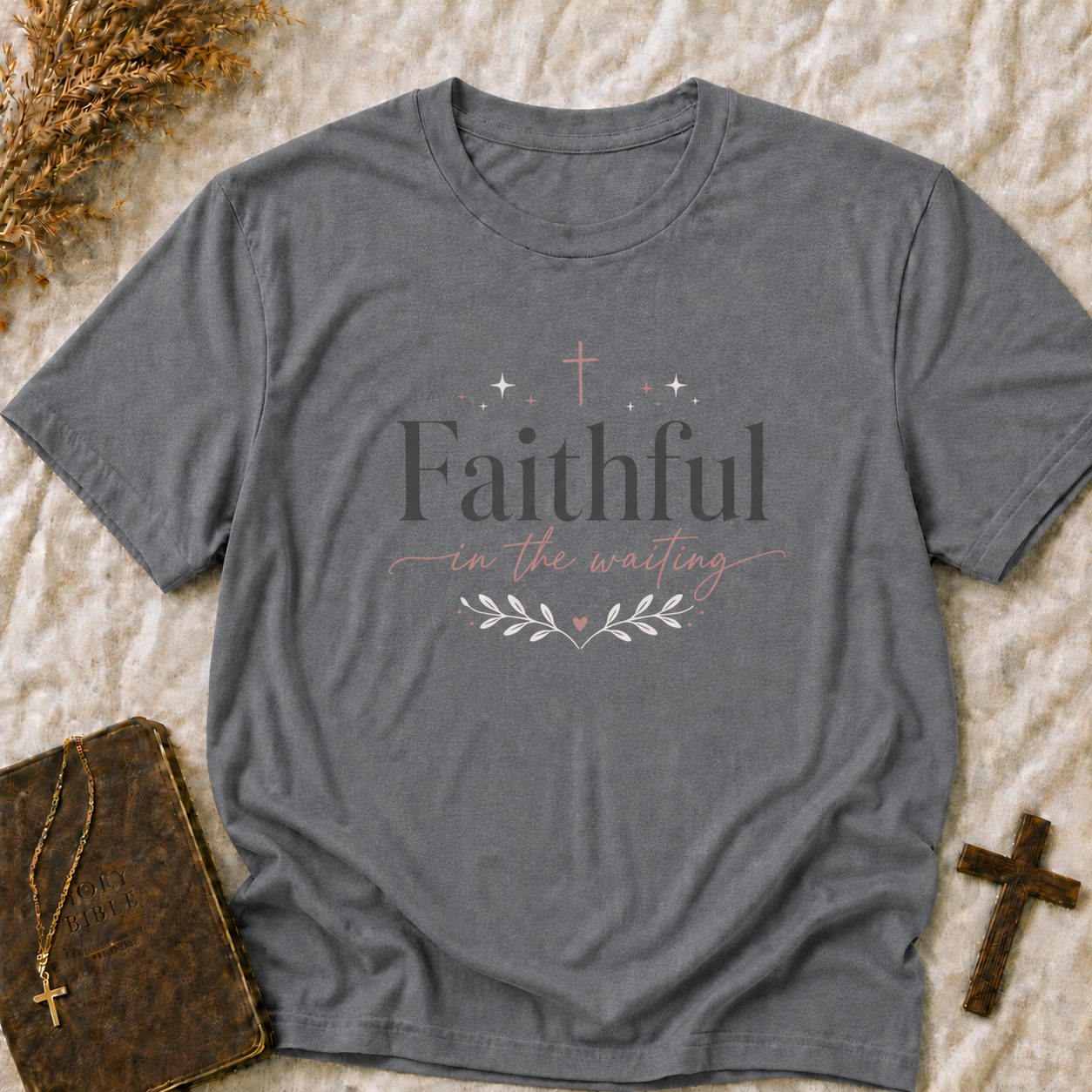 Faithful in the Waiting T‑Shirt — Inspirational Christian Tee