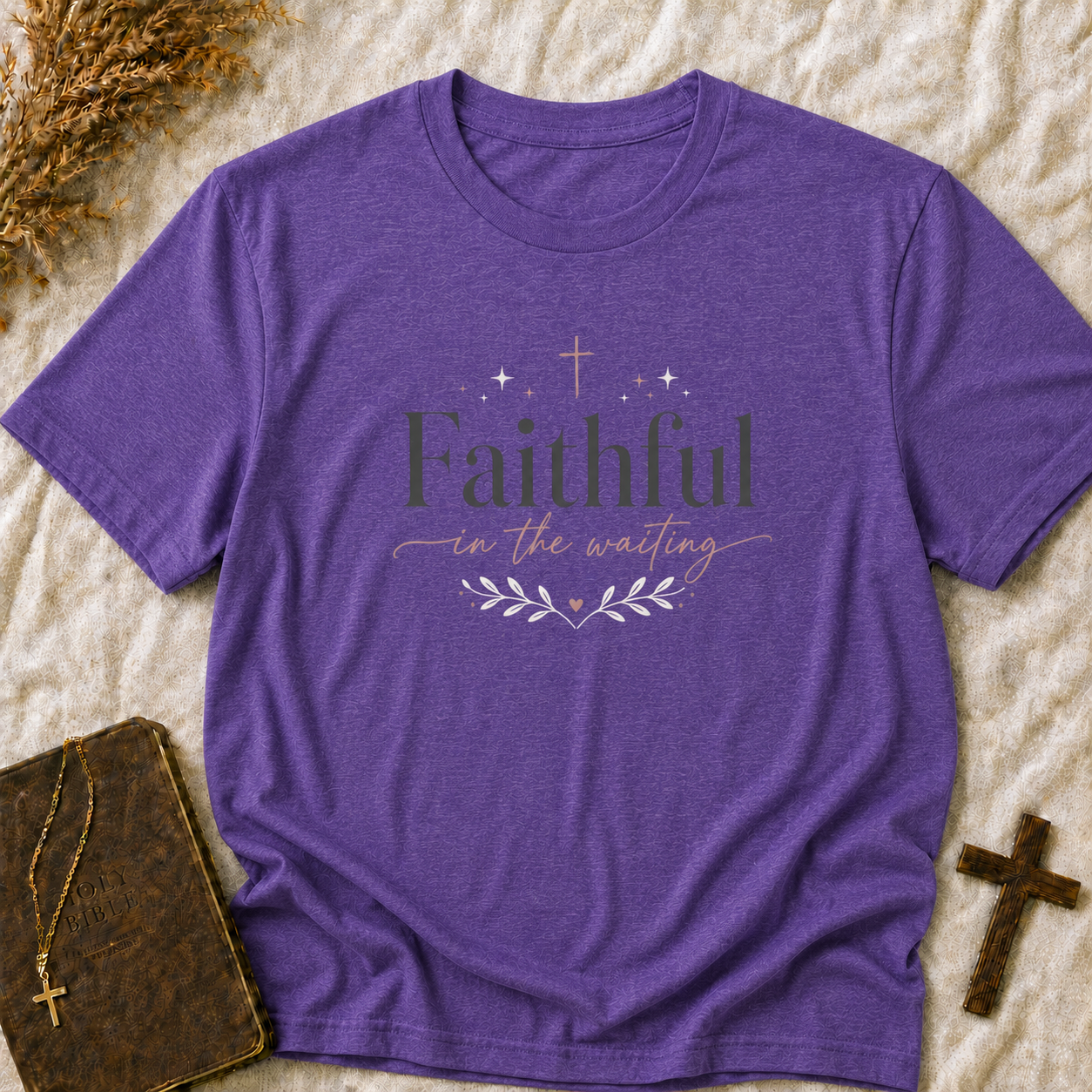 Faithful in the Waiting T‑Shirt — Inspirational Christian Tee