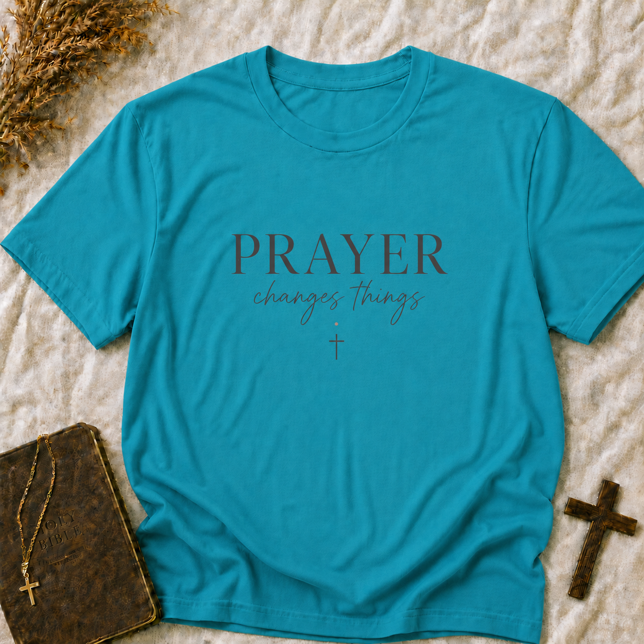 Prayer Changes Things T-Shirt — Inspirational Christian Faith Tee