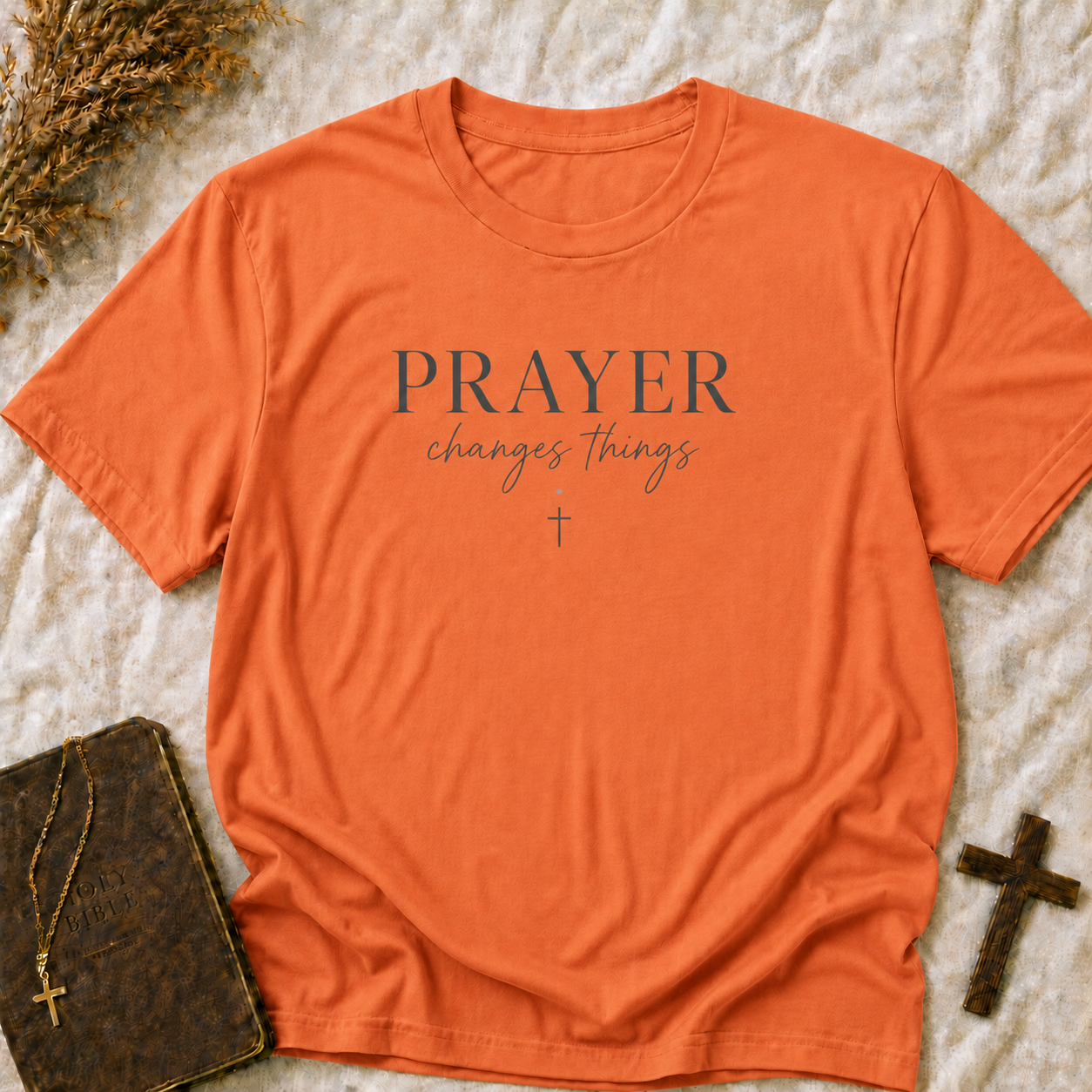 Prayer Changes Things T-Shirt — Inspirational Christian Faith Tee