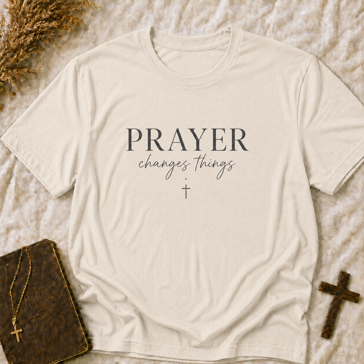 Prayer Changes Things T-Shirt — Inspirational Christian Faith Tee