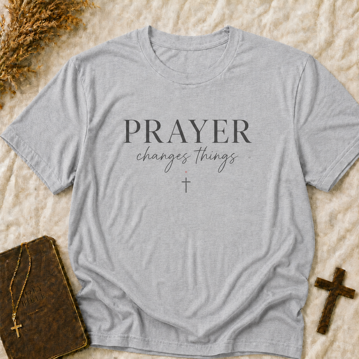 Prayer Changes Things T-Shirt — Inspirational Christian Faith Tee