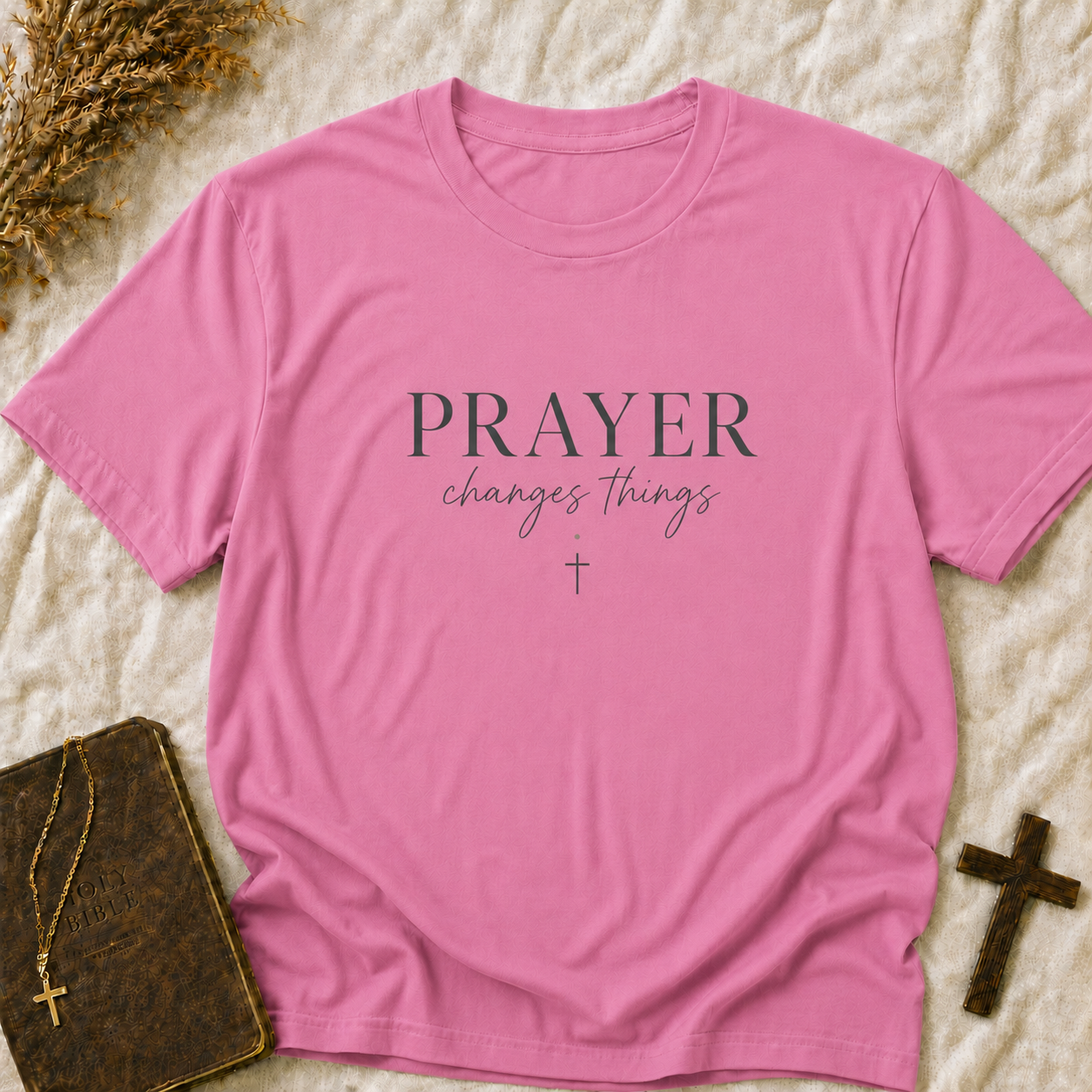 Prayer Changes Things T-Shirt — Inspirational Christian Faith Tee