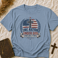 One Nation Under God T-Shirt — Patriotic American Flag Cross Tee