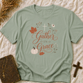 T-Shirt — "Gather in Grace" Autumn Faith Tee