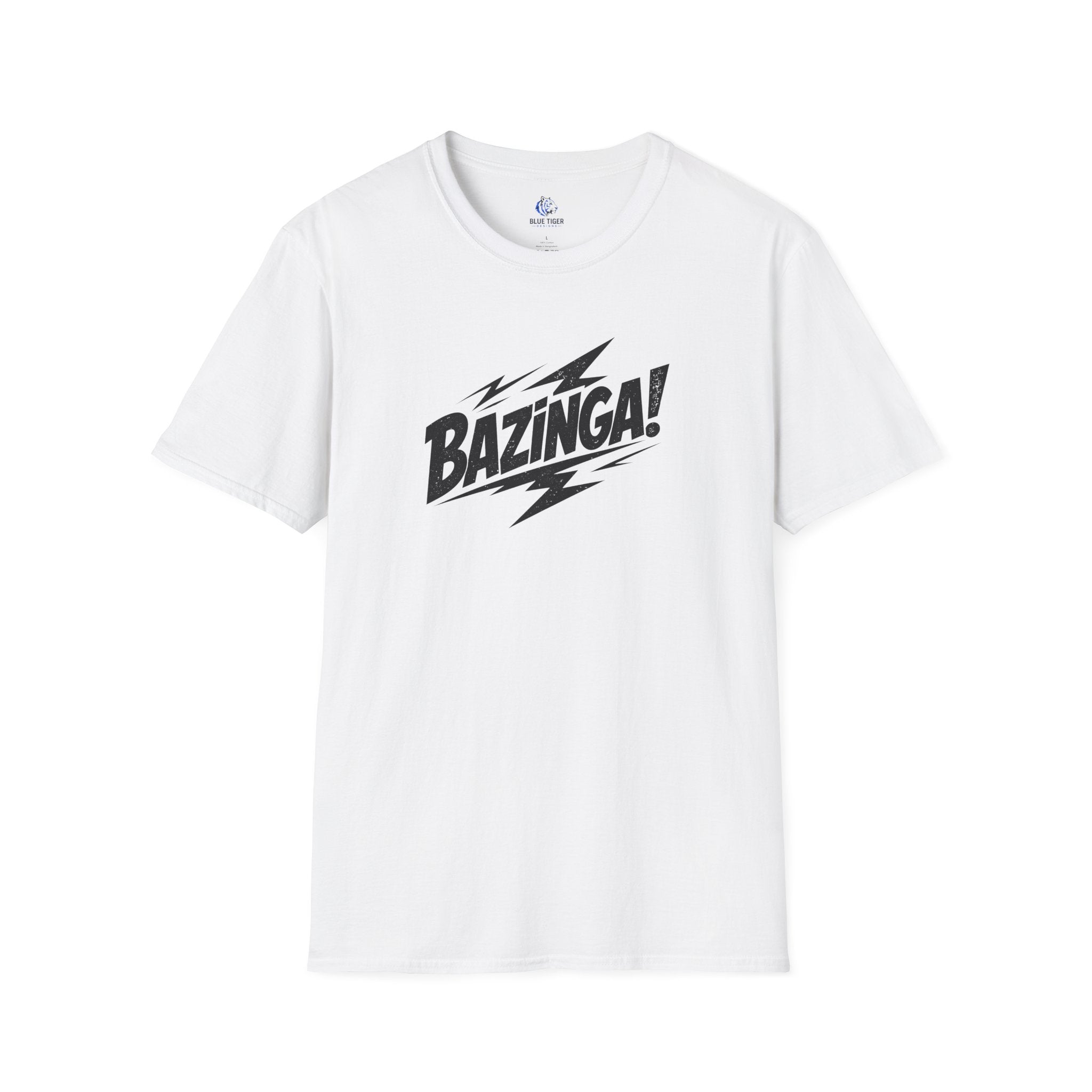 Bazinga! Graphic T-Shirt — Retro Lightning Comic Tee