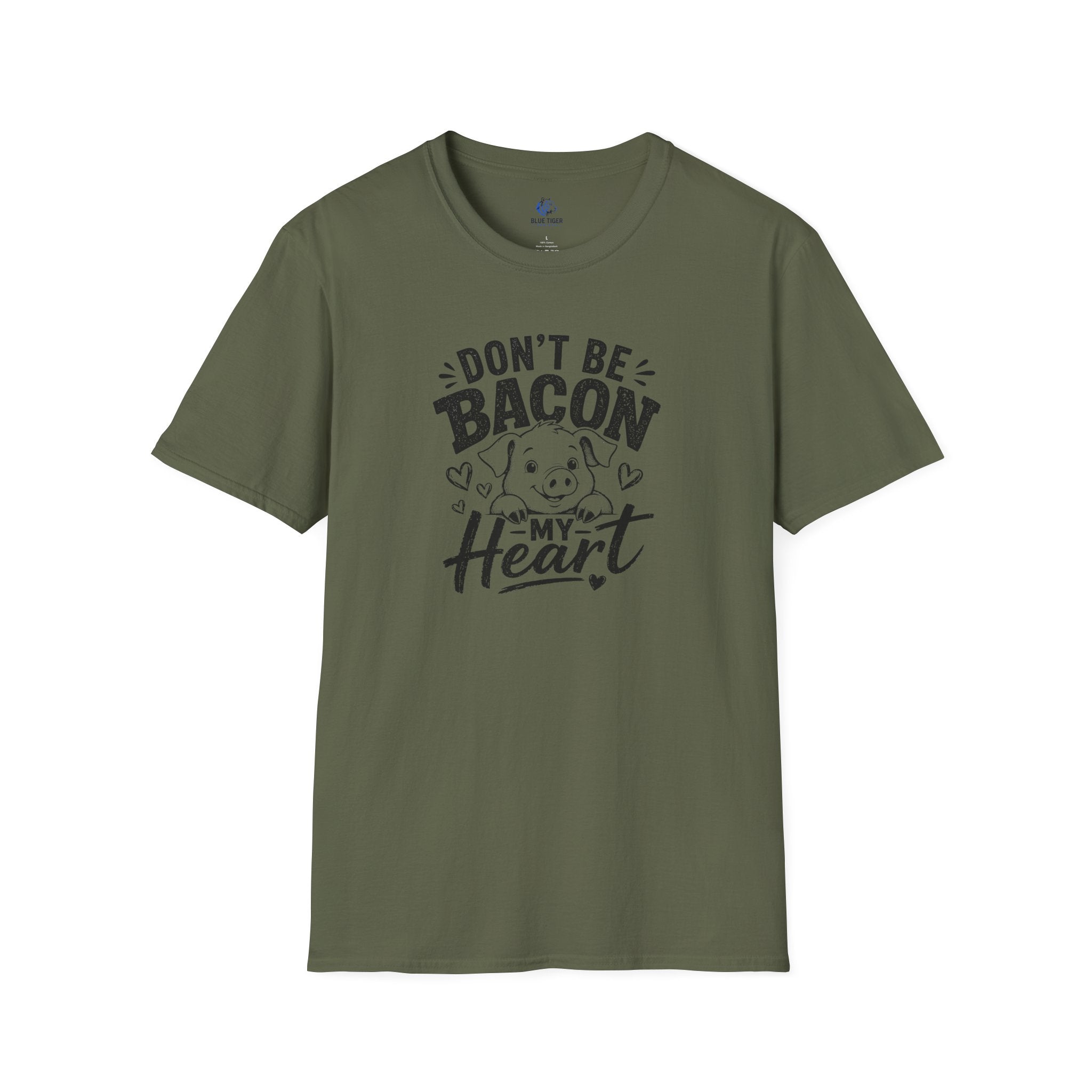 Don't Be Bacon My Heart T-Shirt — Cute Pig Graphic Tee for Animal Lovers