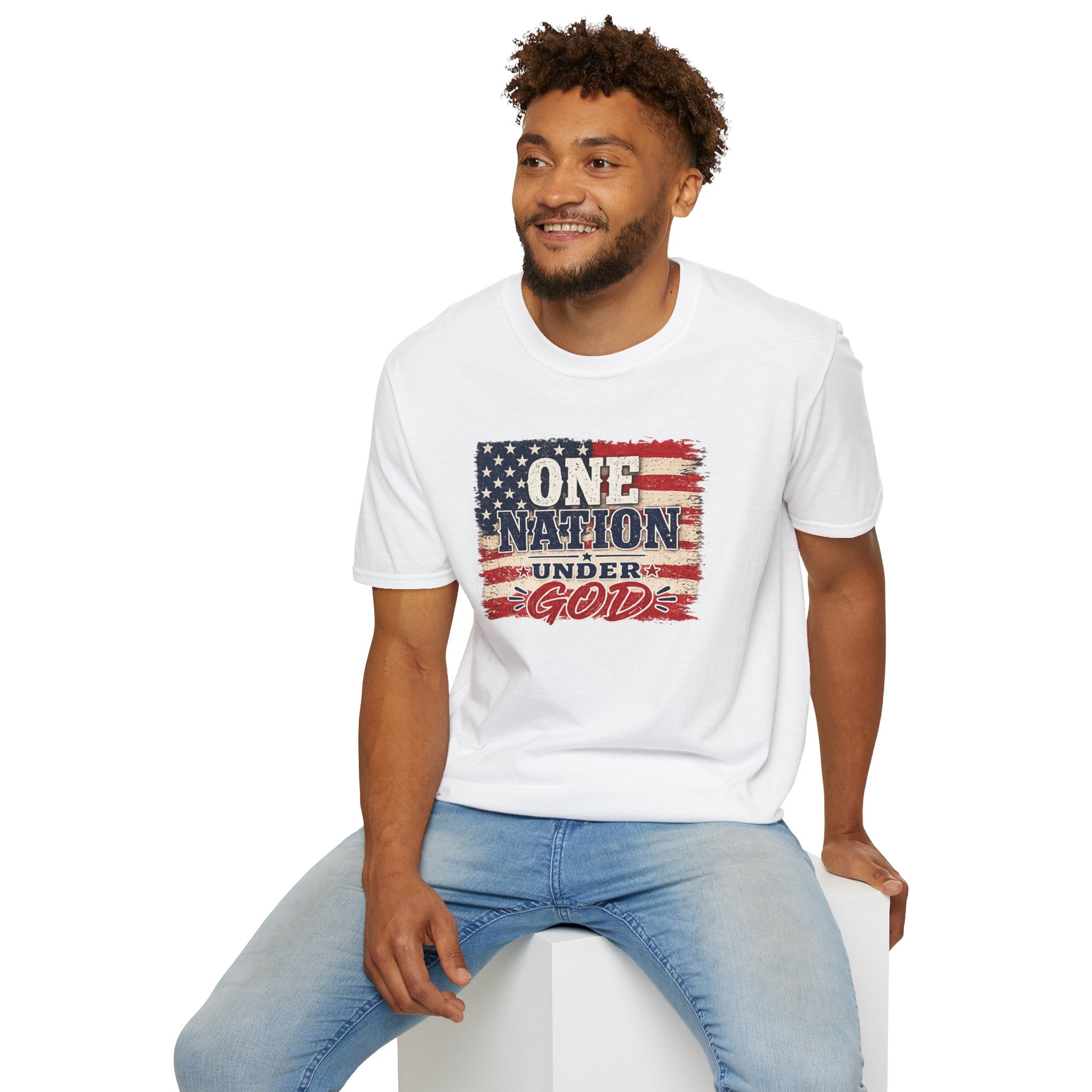 One Nation Under God T-Shirt – Patriotic American Flag Tee
