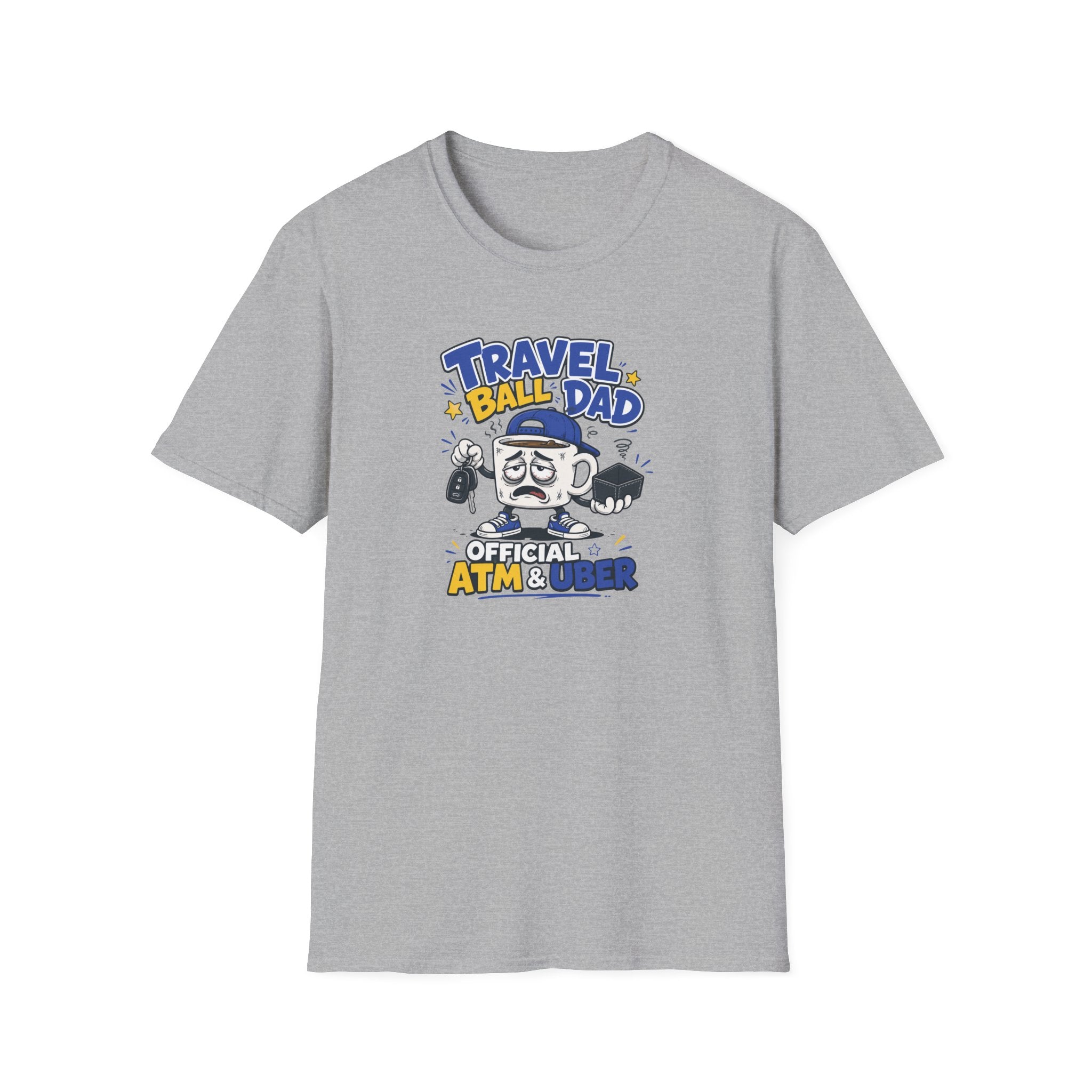 Travel Ball Dad T-Shirt — “Official ATM & Uber” Baseball Dad Gift