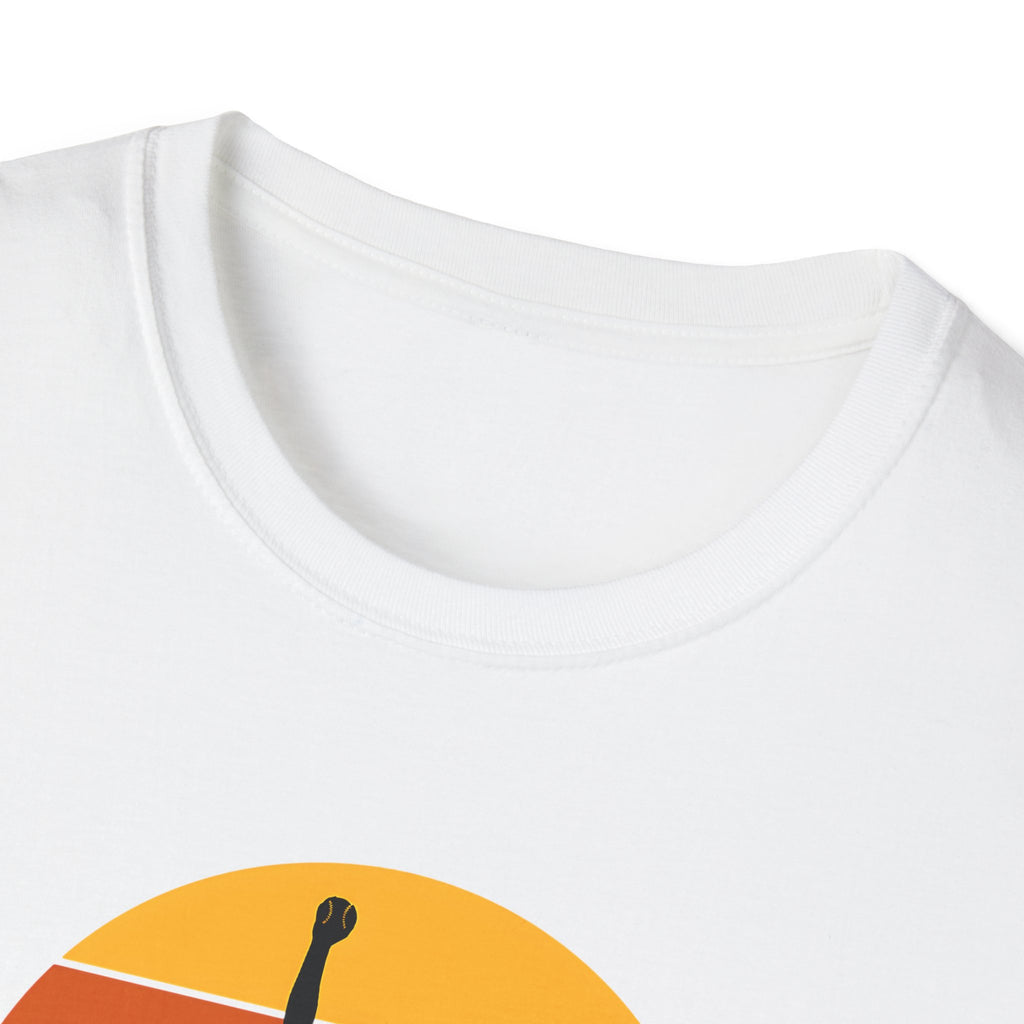 Diamond Days Softball T-Shirt — Vintage Sunset Pitcher Tee