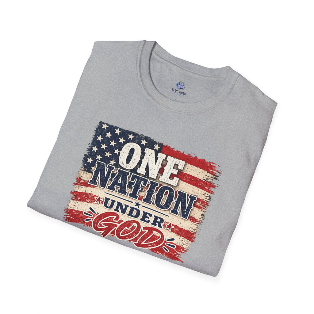 One Nation Under God T-Shirt – Patriotic American Flag Tee