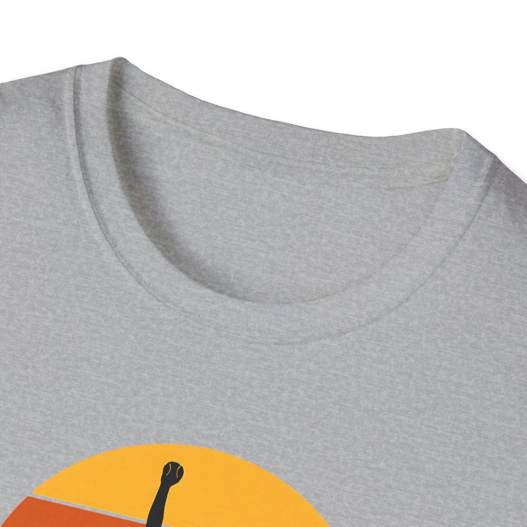 Diamond Days Softball T-Shirt — Vintage Sunset Pitcher Tee