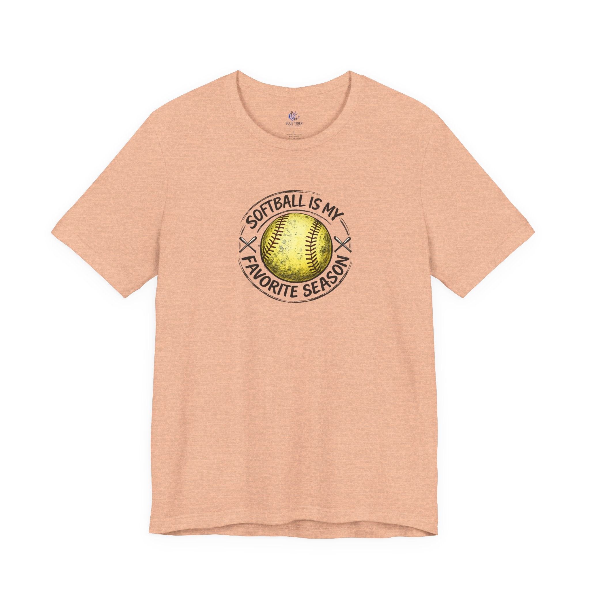 Softball Is My Favorite Season Tee – Graphic Softball T-Shirt for Players & Fans