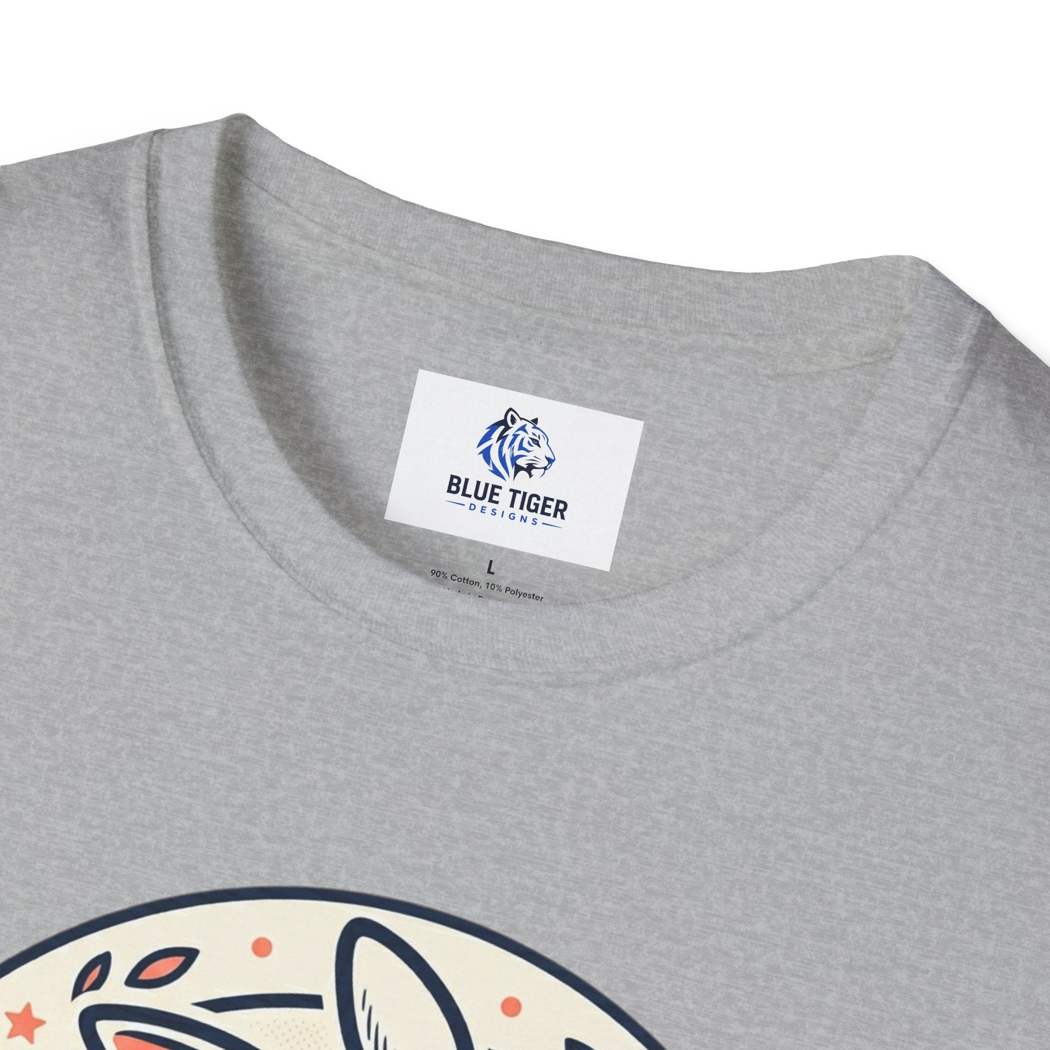 T-Shirt — 'Hopping Into Happiness' Cute Bunny Graphic Tee
