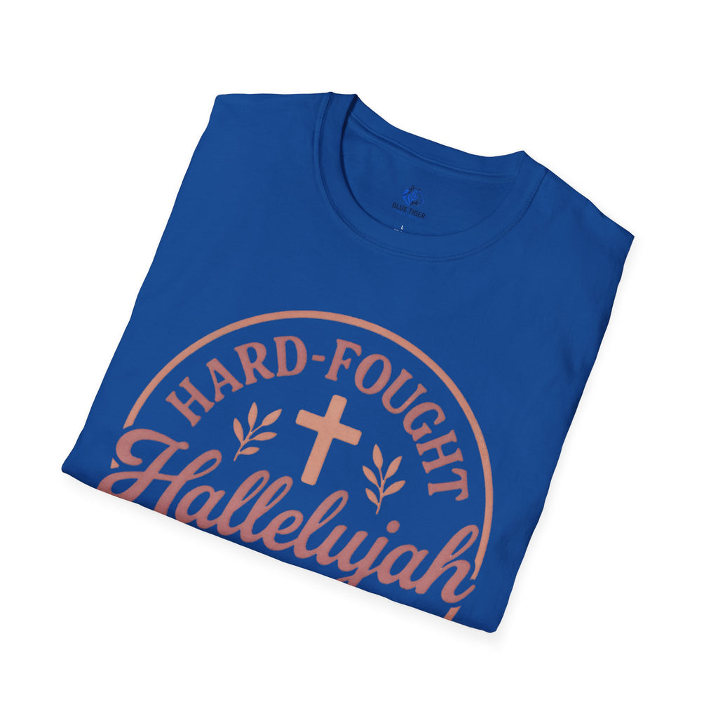 Hard-Fought Hallelujah T-Shirt — Inspirational Christian Faith Tee