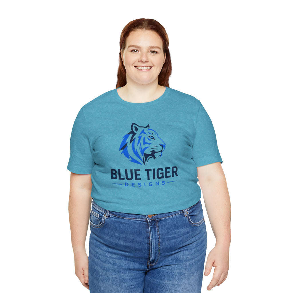 Blue Tiger Logo T-Shirt — 'Blue Tiger Designs' Graphic Tee