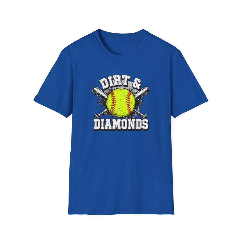 Dirt & Diamonds Softball Tee — "Dirt & Diamonds" Graphic T-Shirt for Players & Fans