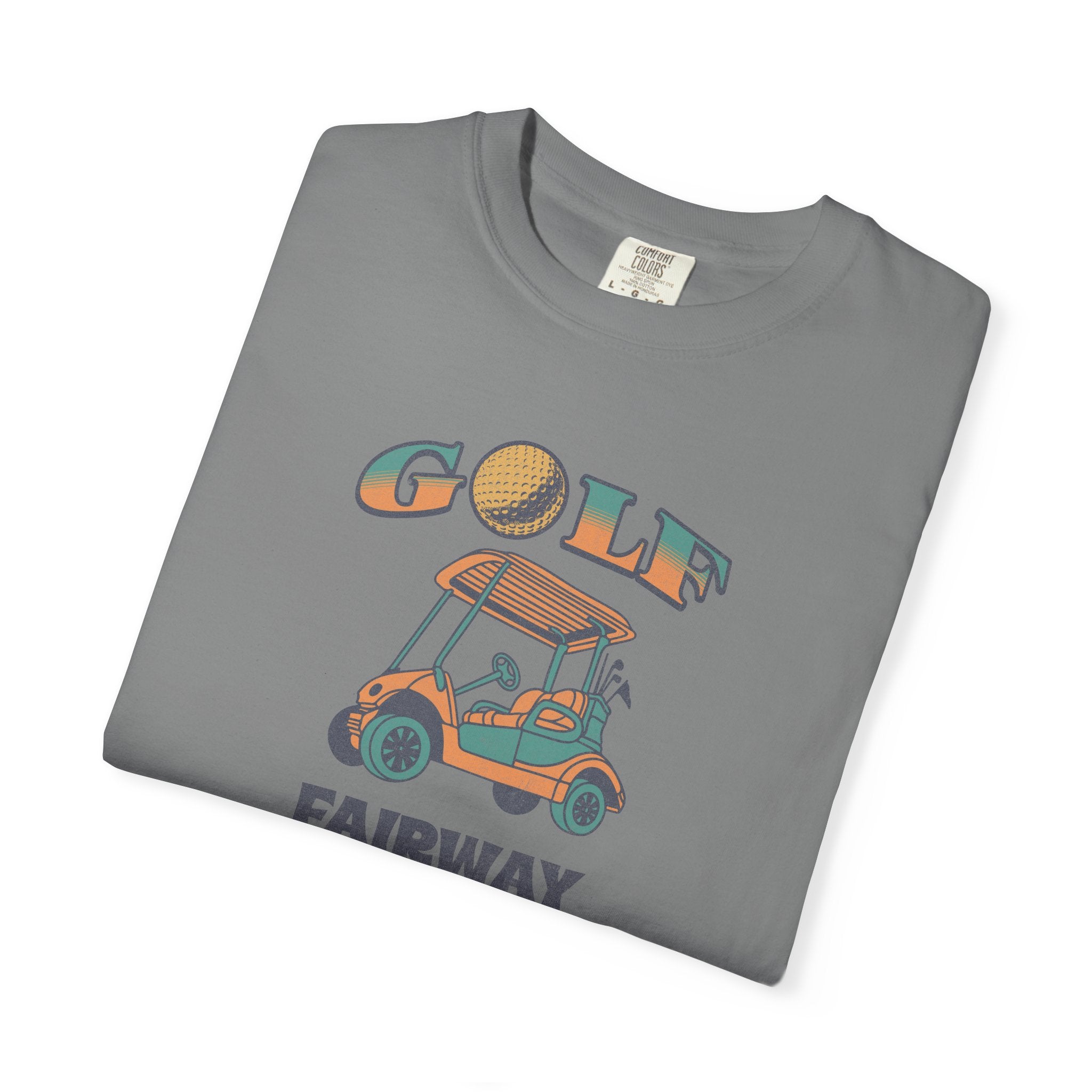 Golf Cart Graphic T-Shirt — "Fairway to Heaven" Vintage Golf Tee