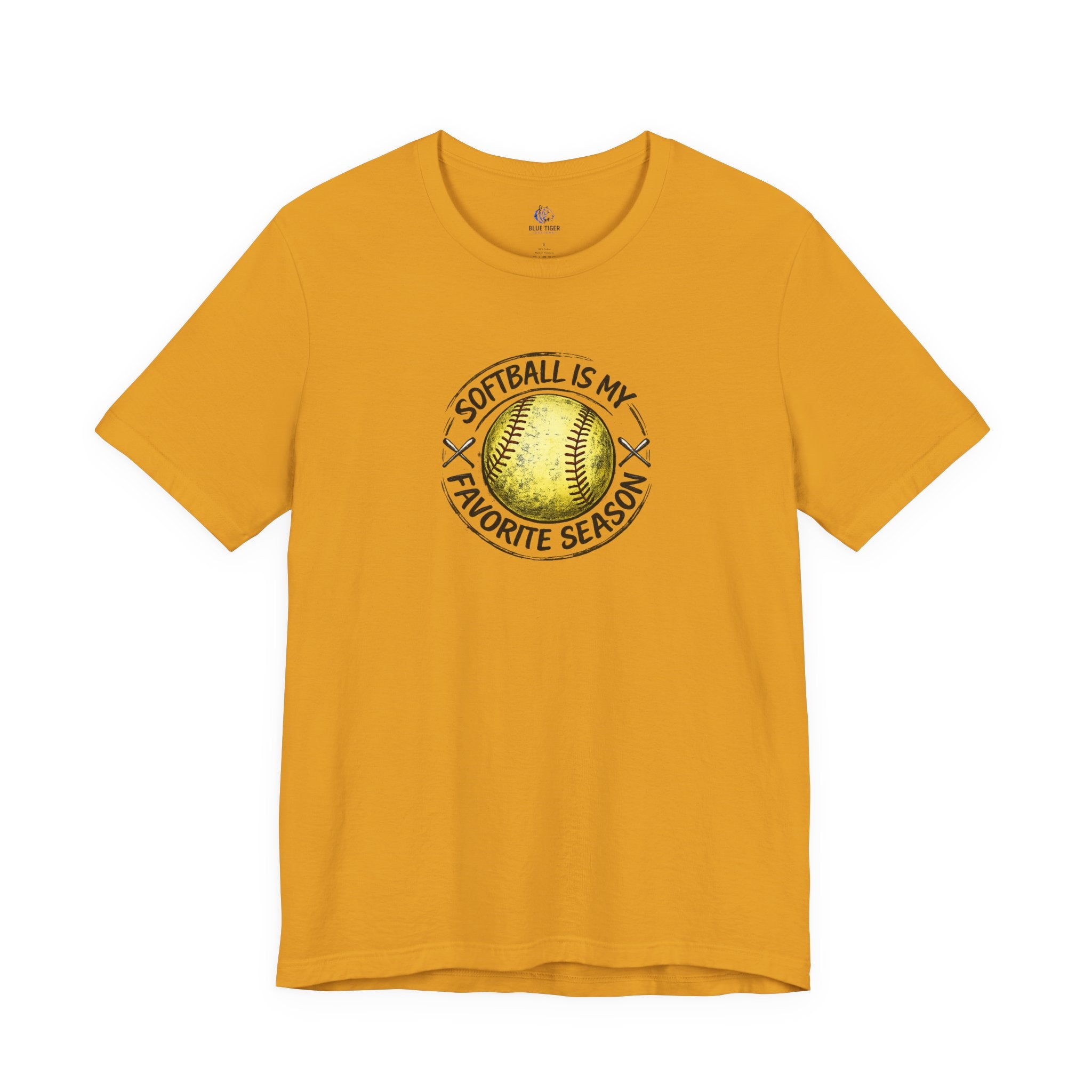 Softball Is My Favorite Season Tee – Graphic Softball T-Shirt for Players & Fans