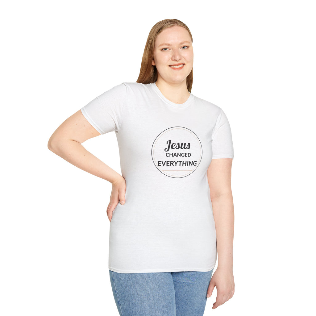Jesus Changed Everything T-Shirt — Christian Faith Inspirational Tee