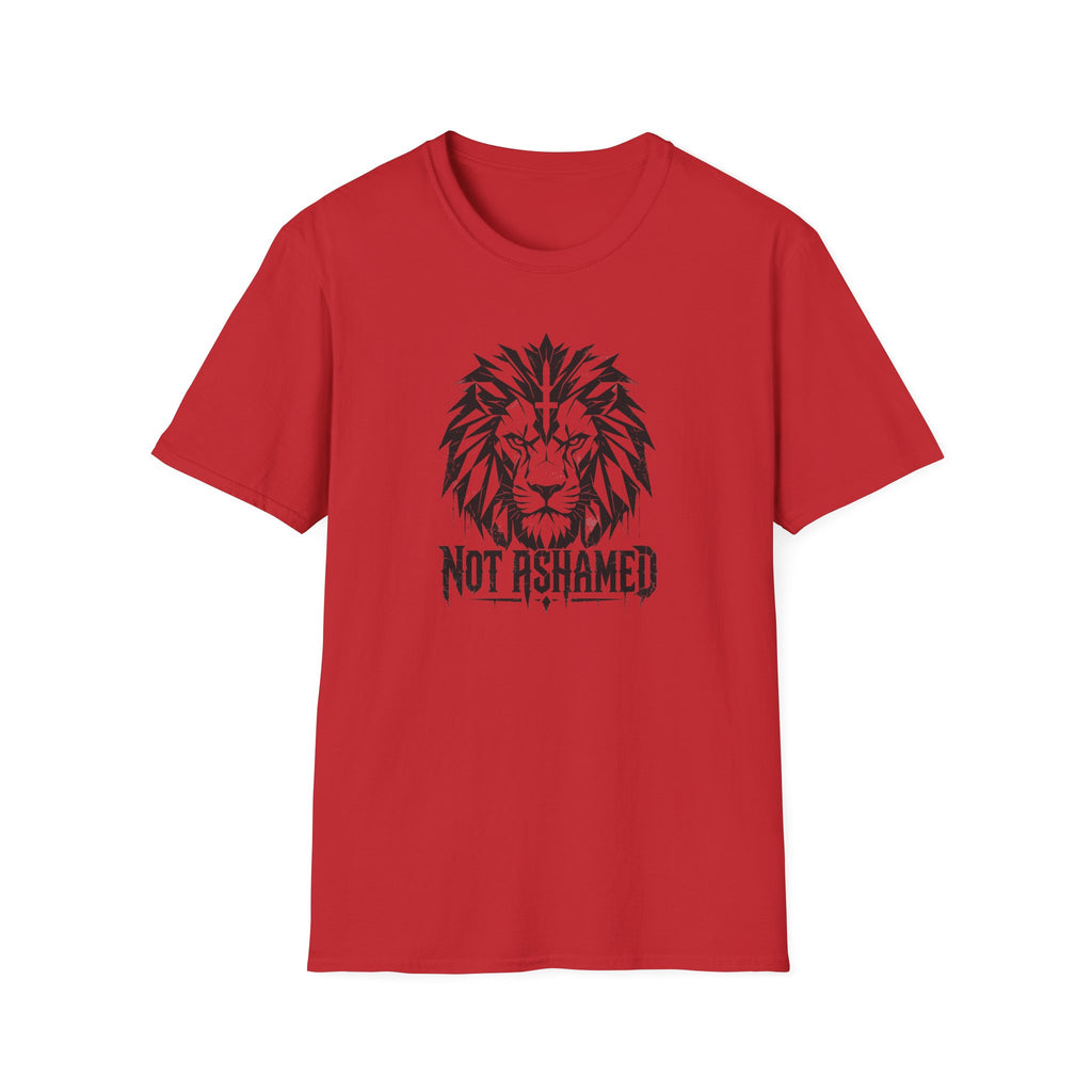 T-Shirt — 'Not Ashamed' Lion Graphic Faith Tee