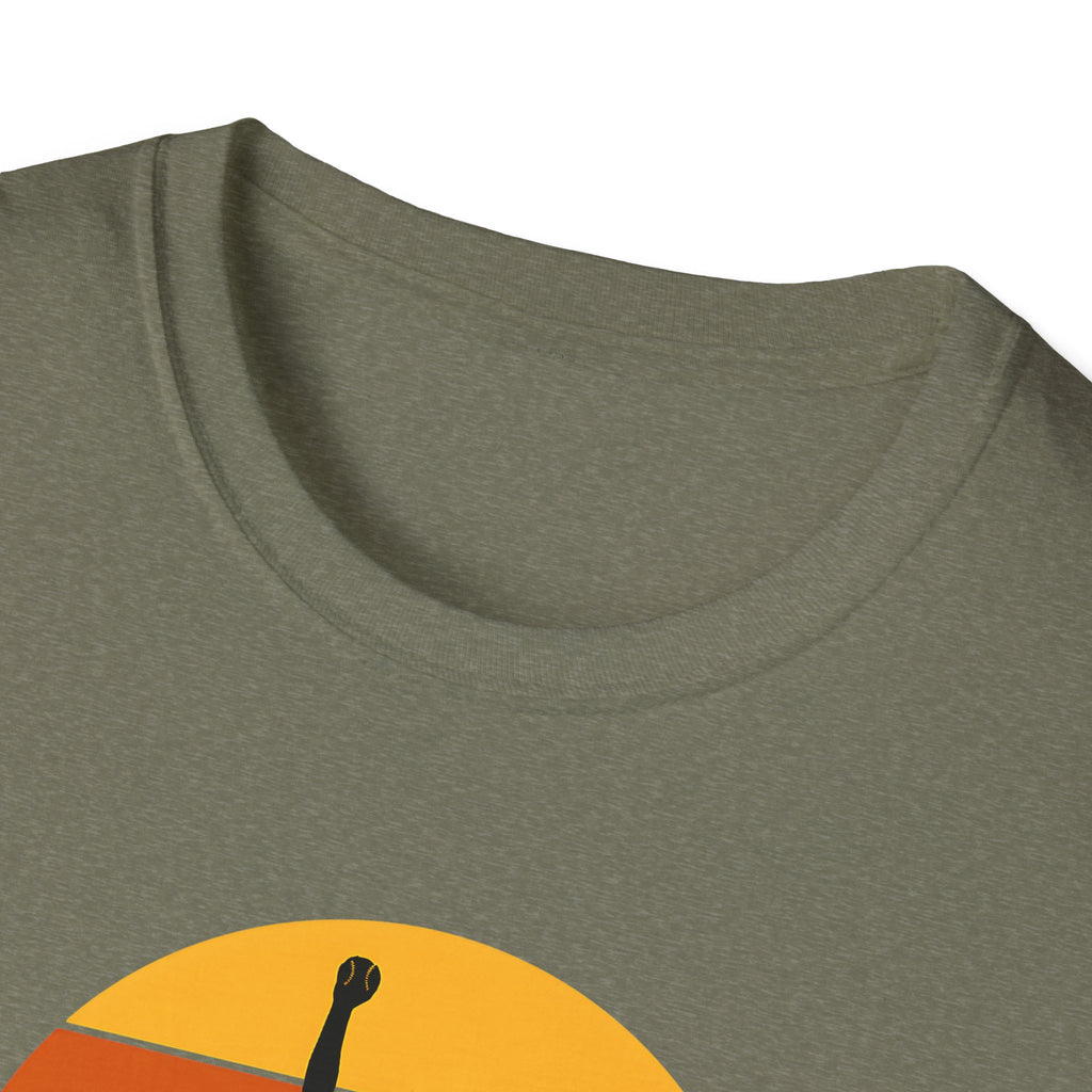 Diamond Days Softball T-Shirt — Vintage Sunset Pitcher Tee