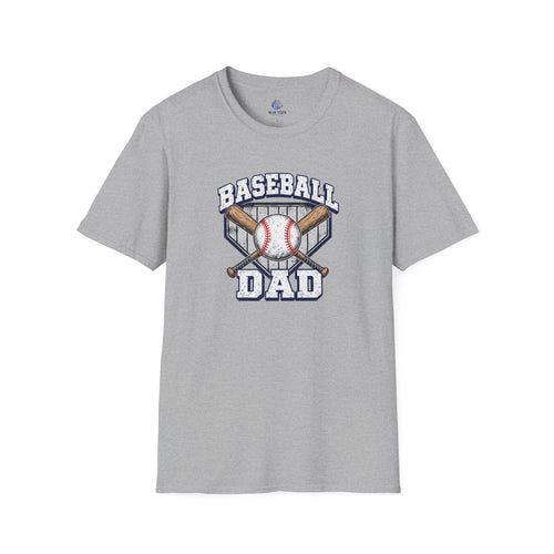 Baseball Dad T-Shirt — Vintage Baseball Bat & Ball Dad Tee