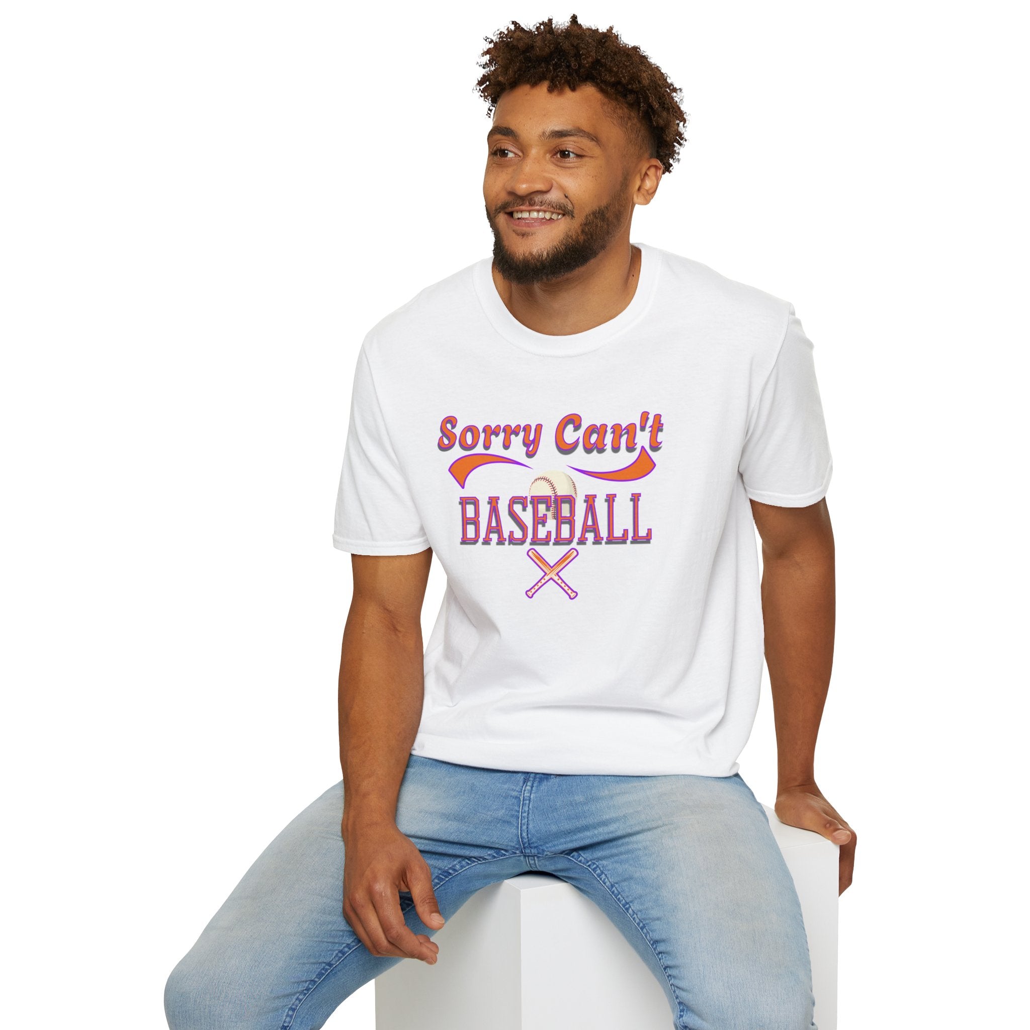 Sorry Can't, Baseball T-Shirt — Funny Baseball Lover Tee