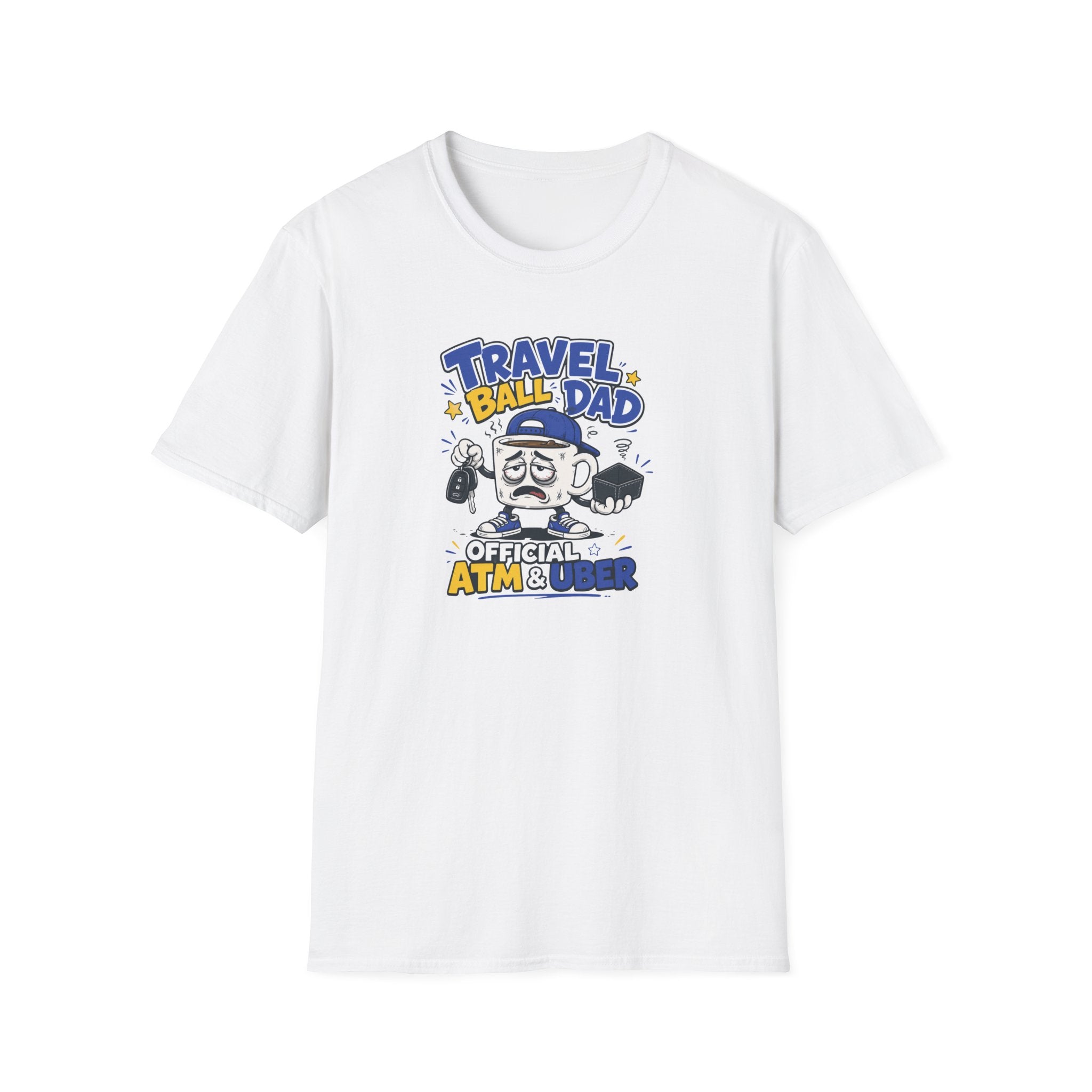 Travel Ball Dad T-Shirt — “Official ATM & Uber” Baseball Dad Gift