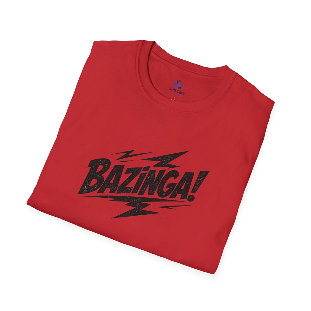 Bazinga! Graphic T-Shirt — Retro Lightning Comic Tee