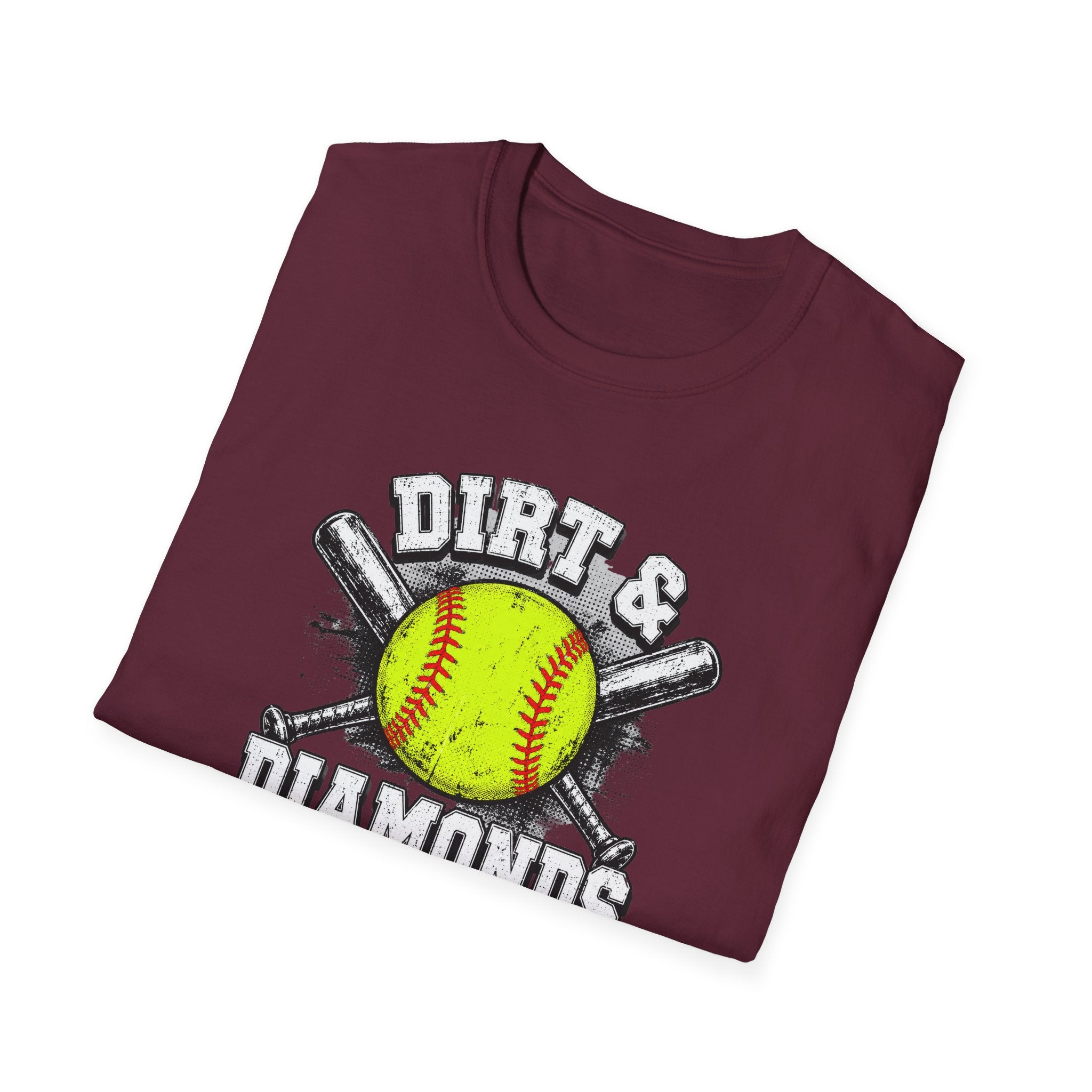 Dirt & Diamonds Softball Tee — "Dirt & Diamonds" Graphic T-Shirt for Players & Fans