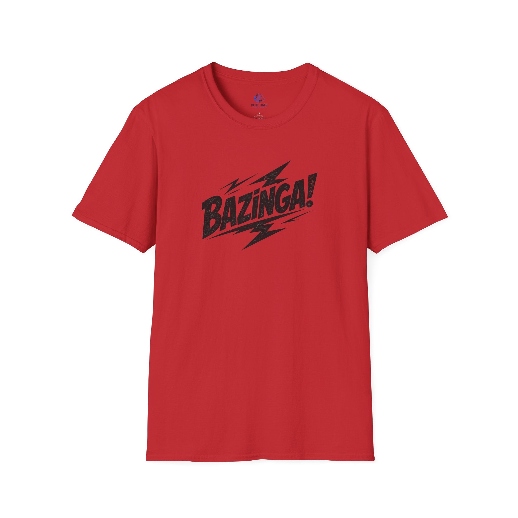 Bazinga! Graphic T-Shirt — Retro Lightning Comic Tee