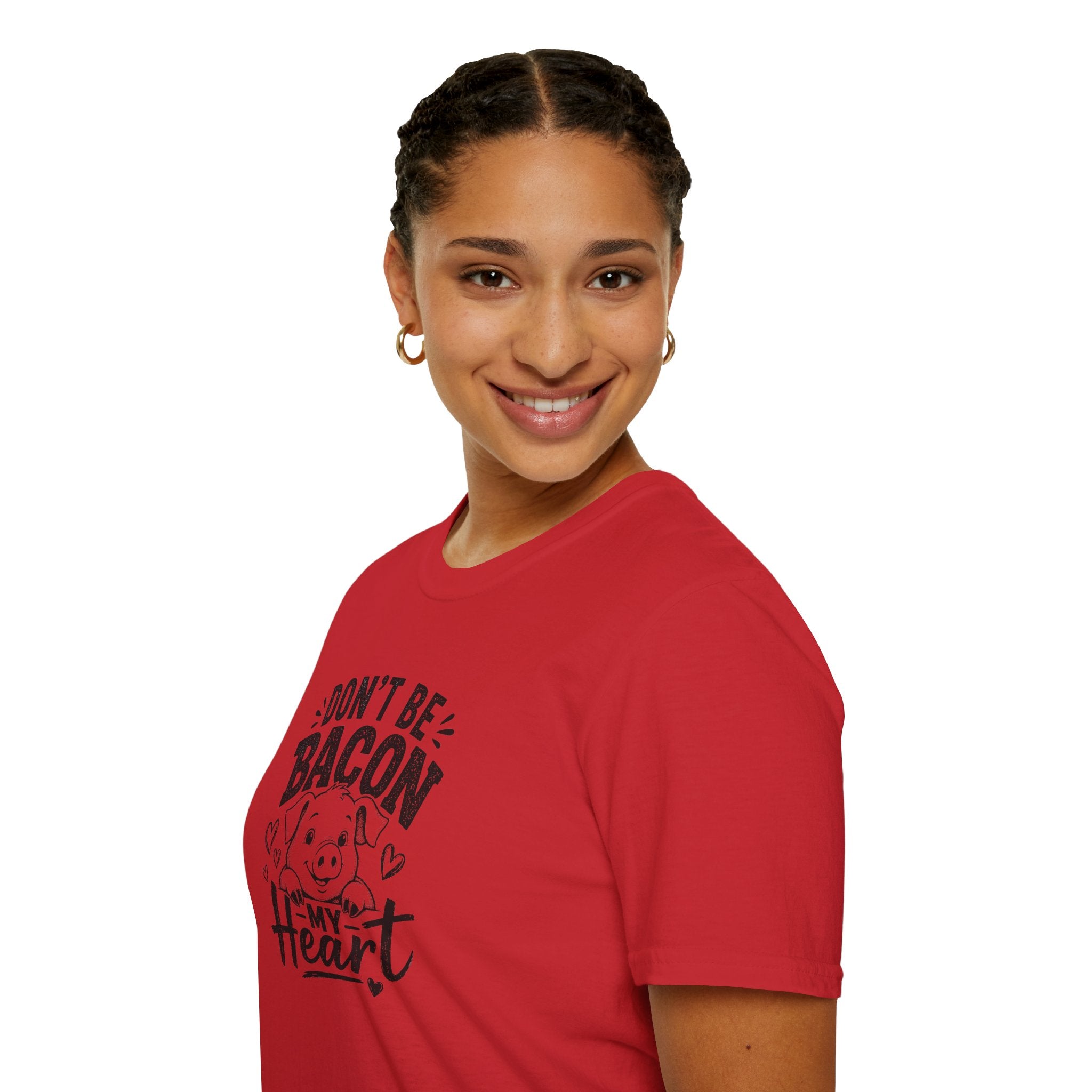 Don't Be Bacon My Heart T-Shirt — Cute Pig Graphic Tee for Animal Lovers