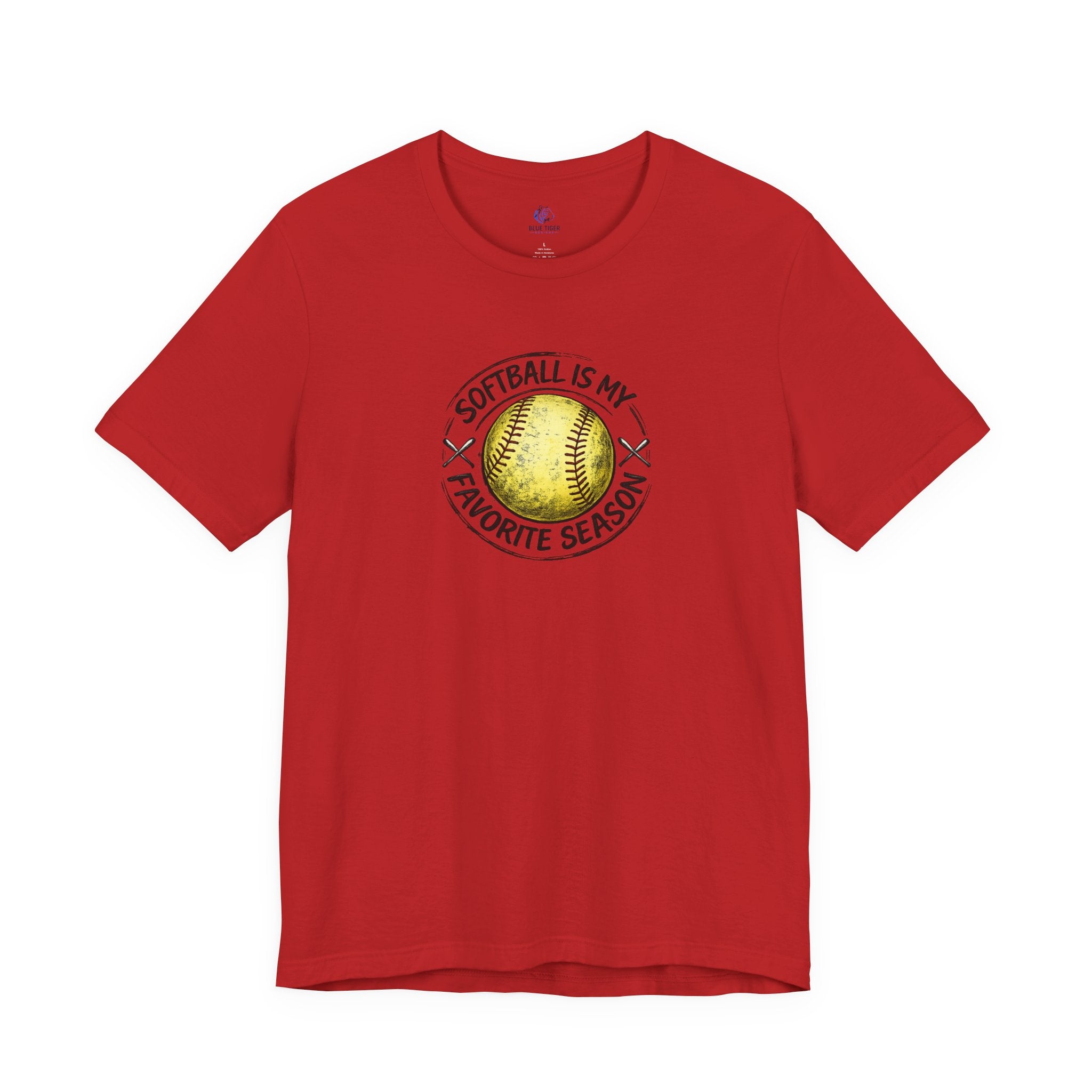 Softball Is My Favorite Season Tee – Graphic Softball T-Shirt for Players & Fans